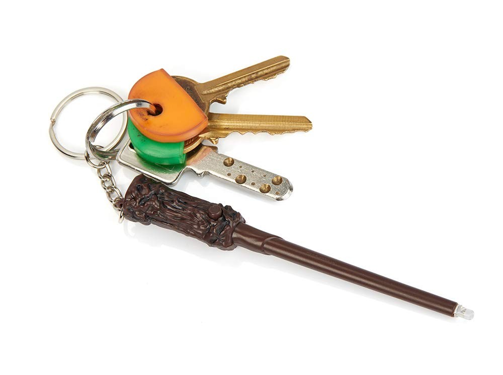 Harry Potter Unisex, Jugendliche Lumos Wand Torch Schlüsselanhänger., Braun, Nic