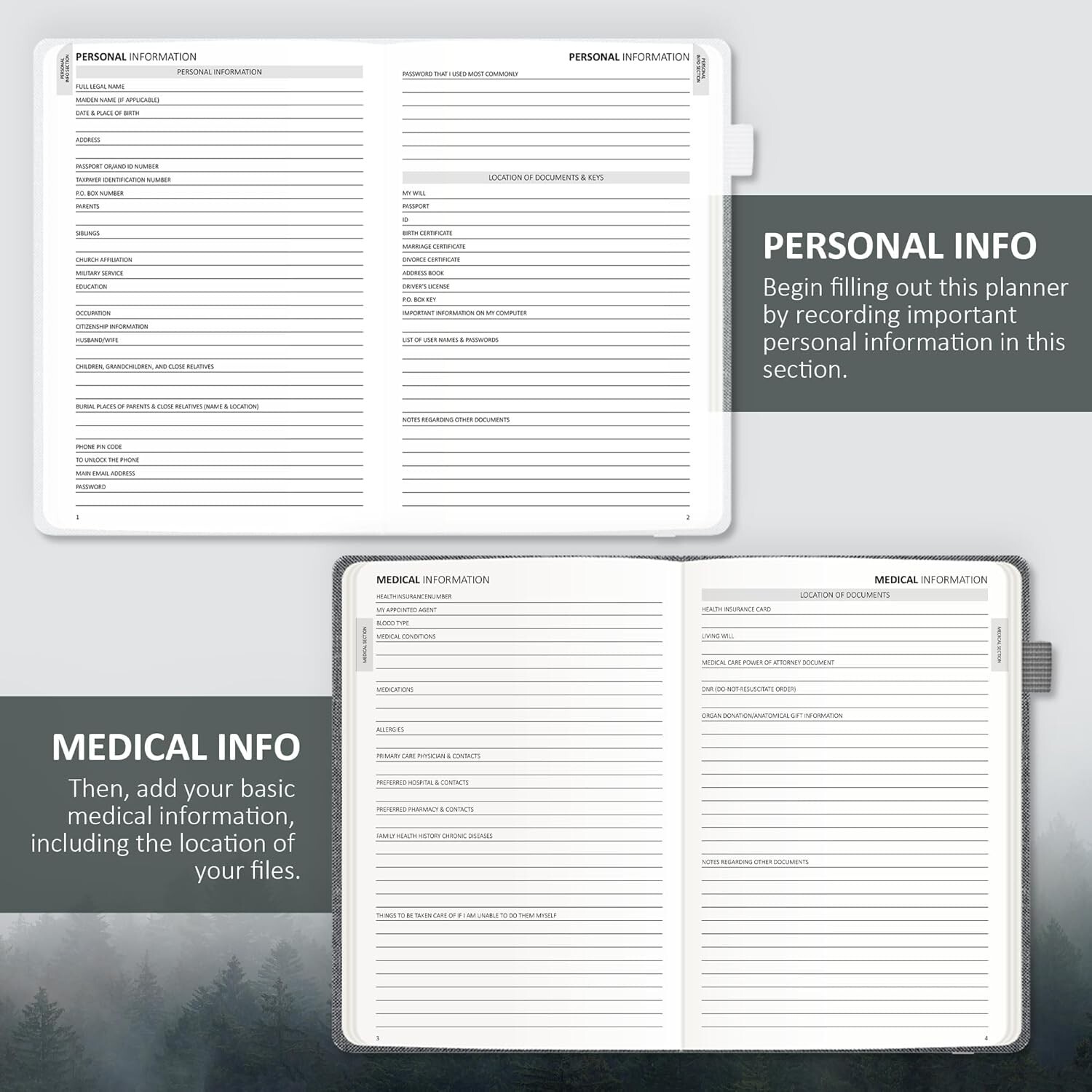 End of Life Planner – Final Arrangements Organizer Notebook – Beneficiary, Fu…