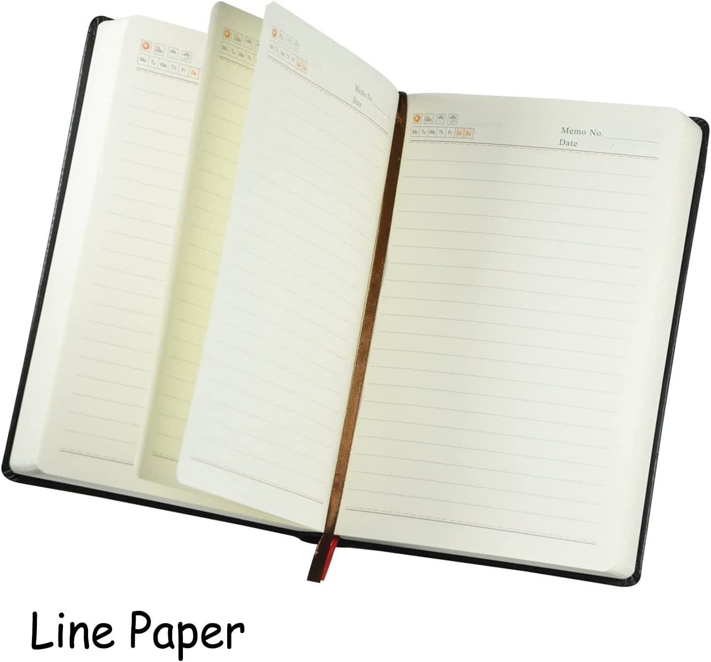 A5 Thick Journal 720 Pages Large Leather Notebook Lined Paper 360 Sheets Writing