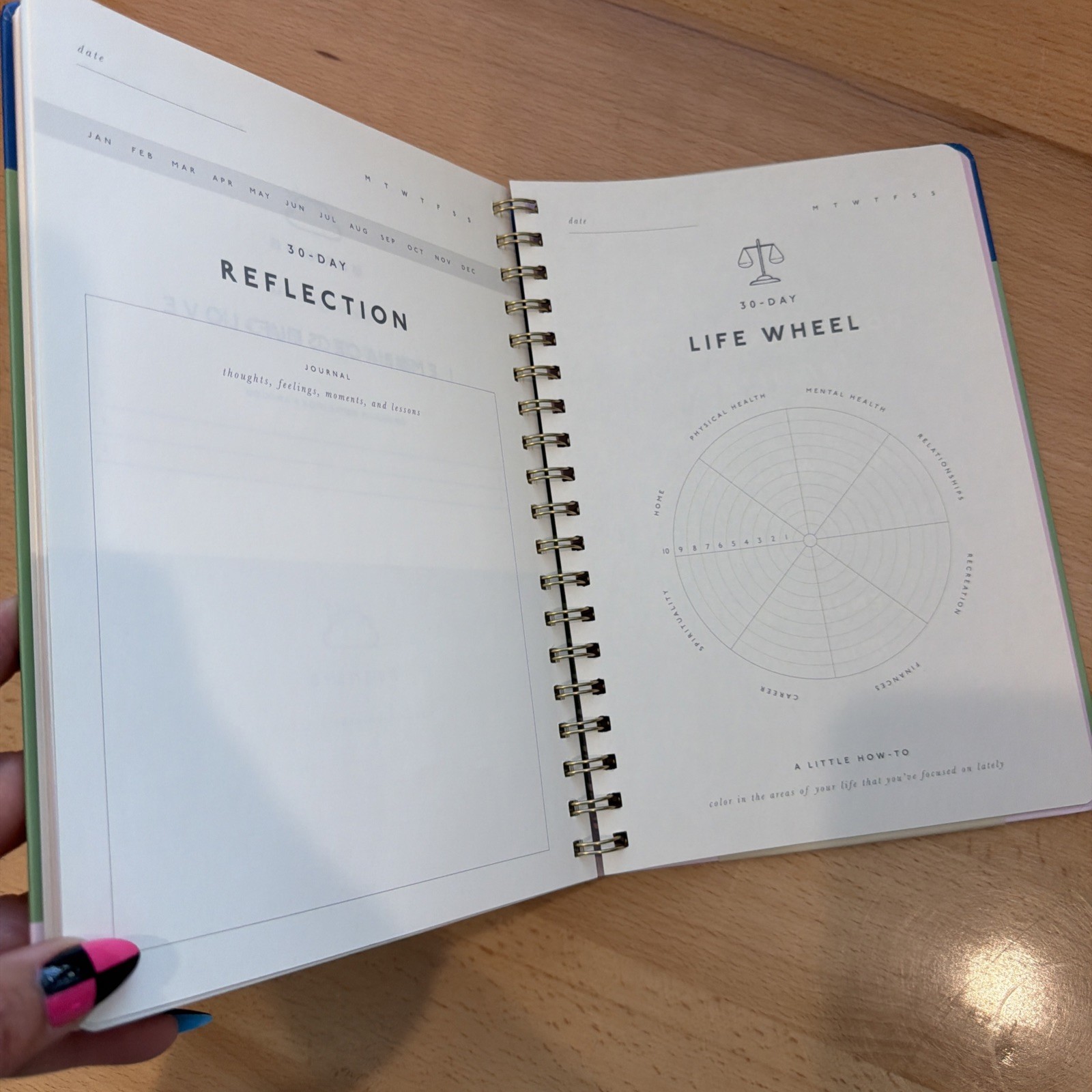 Papier Gratitude Journal Mental Health Wellness Notebook 9.8”x7.4” 192 Pgs NWT
