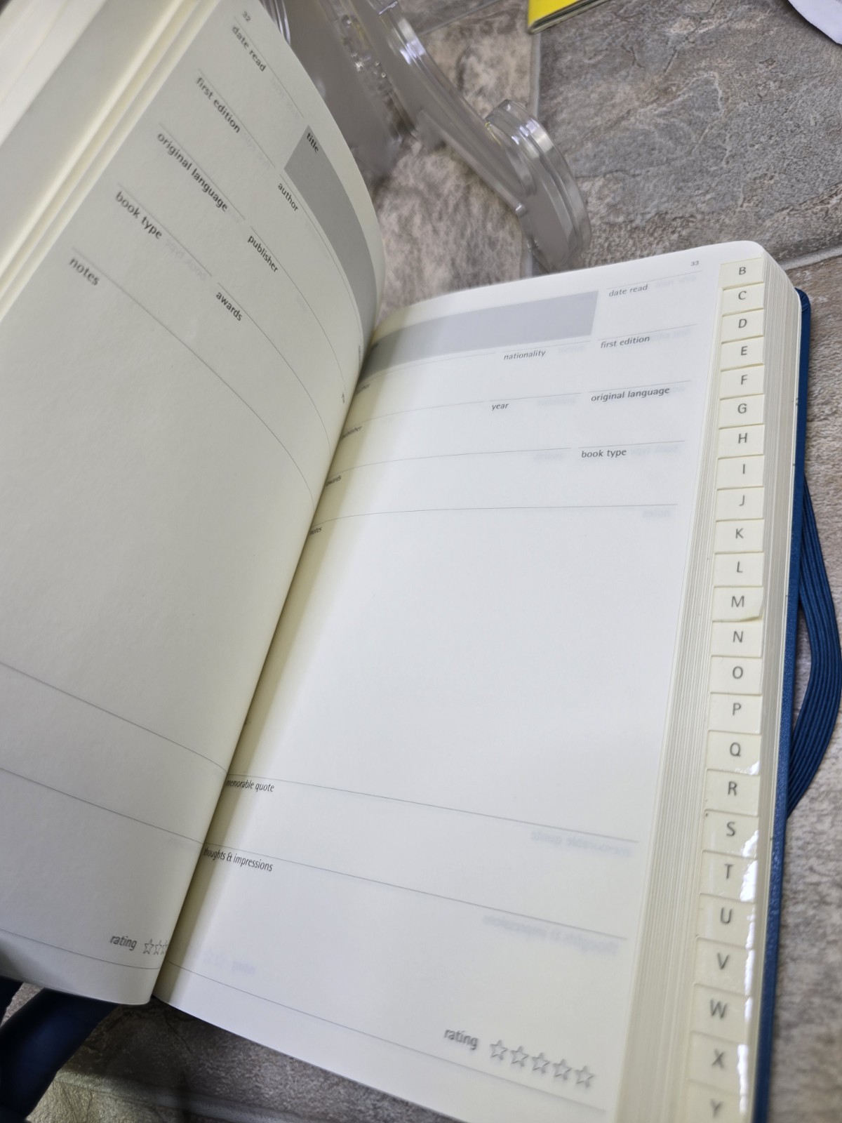 Moleskine Book Journal 5 ¼ x 8 1/4 400 Pages Blue (ASCENSION) * Never Used*