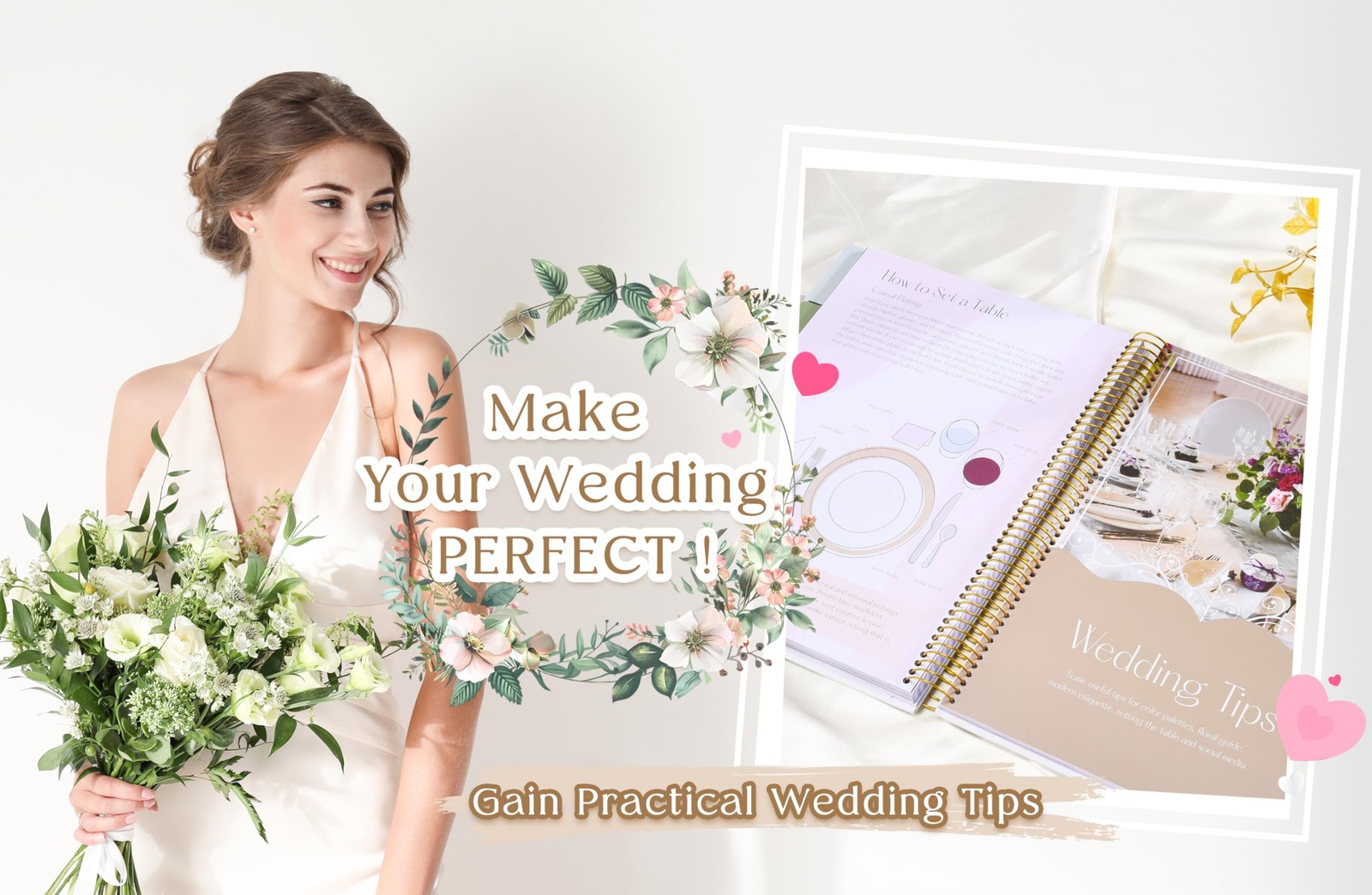 Wedding Planner Book and Organizer-196 Pages Bridal Wedding Planning Book wit…