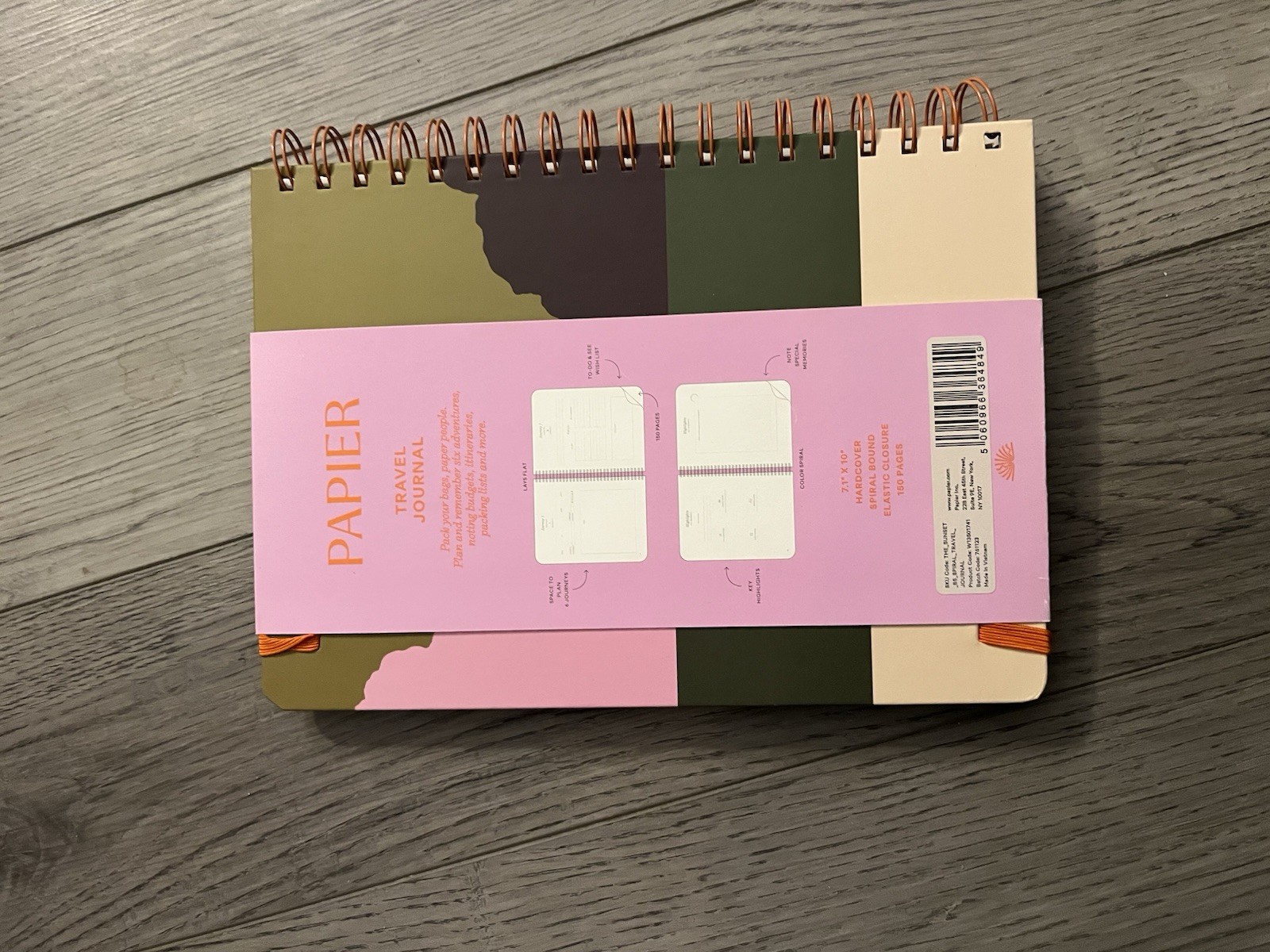 Papier Travel Journal My Adventures Journey Trip Plan Budget Packing Writing