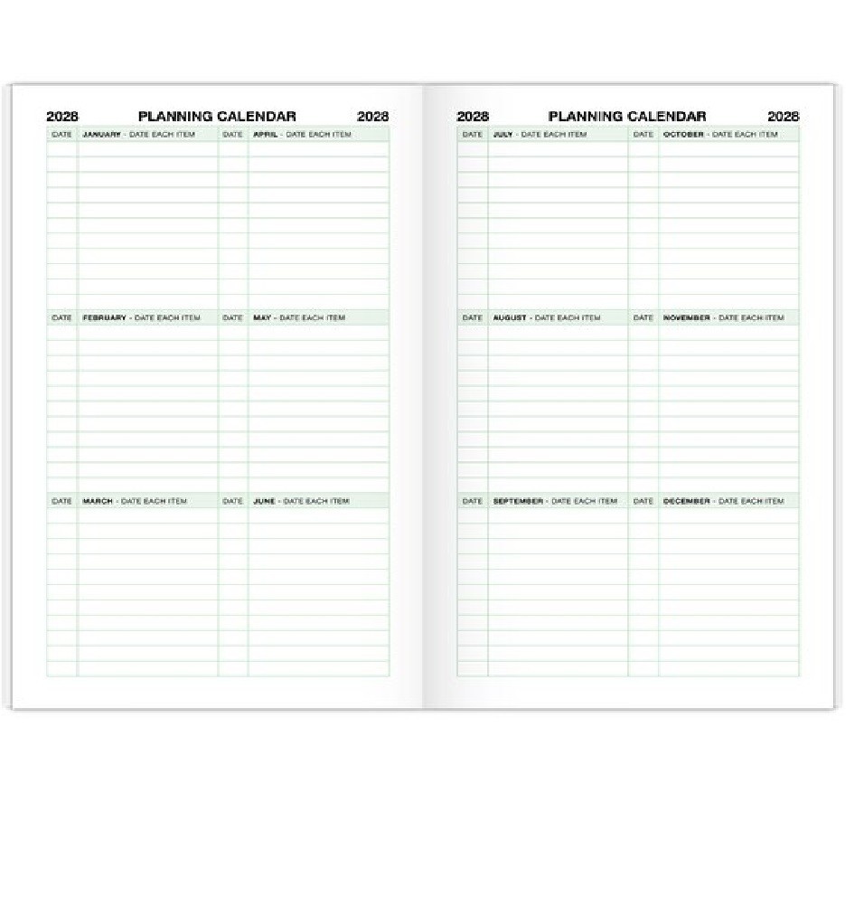 Day-Timer 2027-2028, 20-Mth Advance Planner Refill, Compact, 3″ x 5″