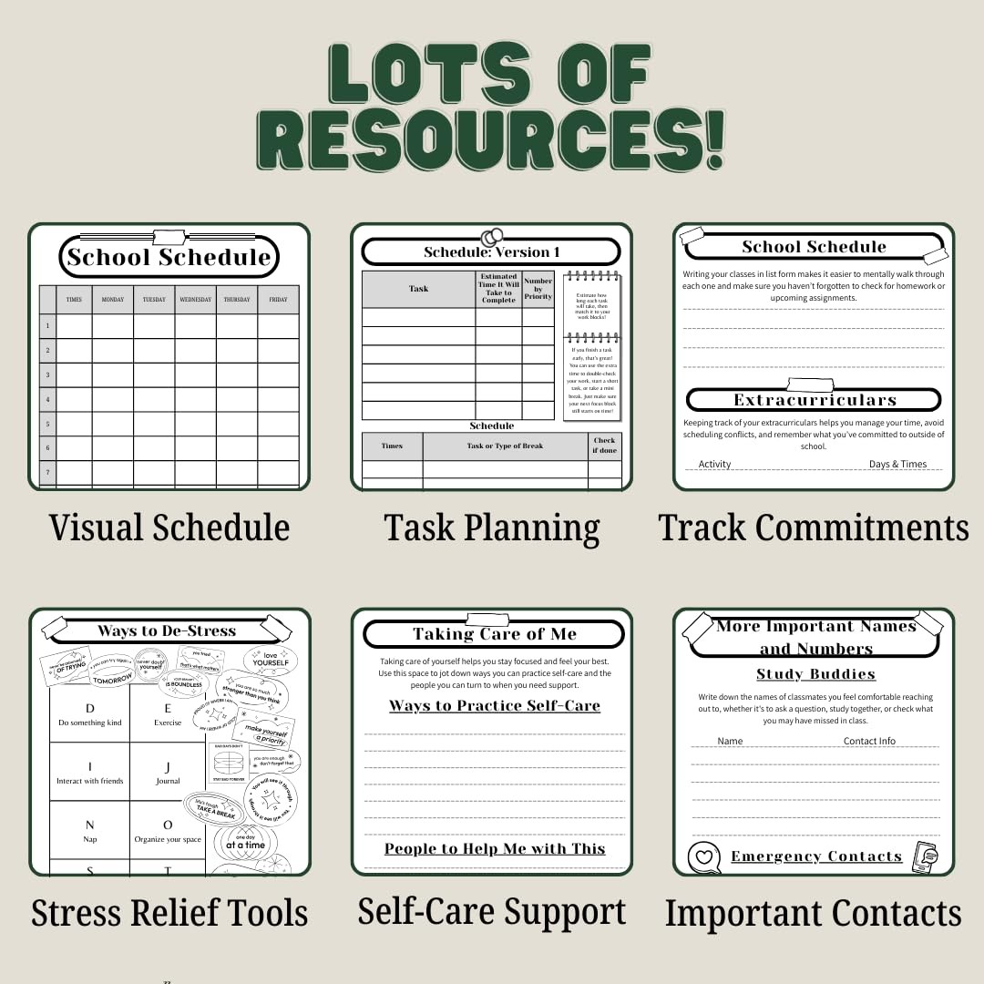 All-in-One Academic Planner 2025–2026: The Ultimate A5, Forrest Green