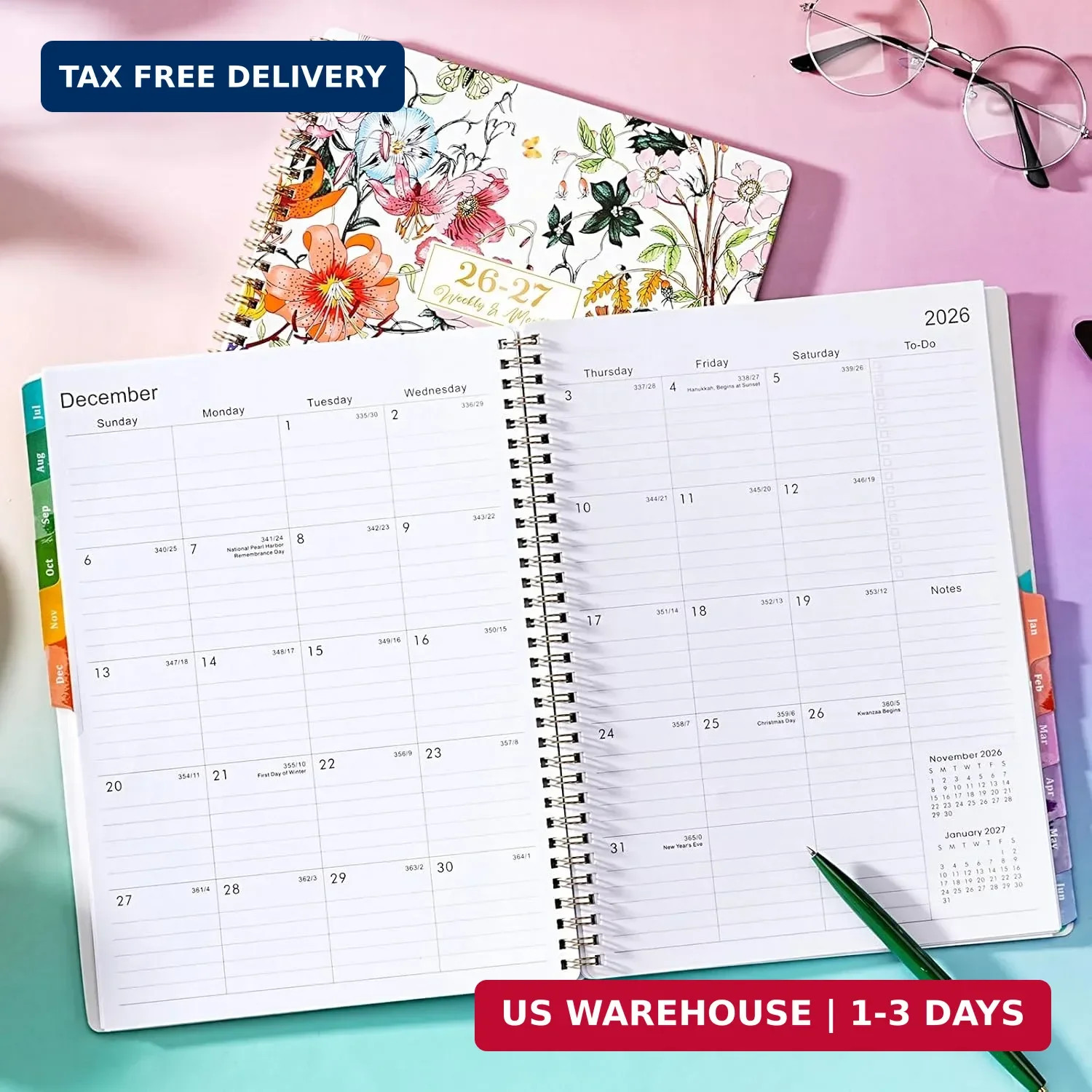 Planner 2026-2027 – 2026-2027 Planner Weekly and Monthly from Jul. 2026 – Jun. 2