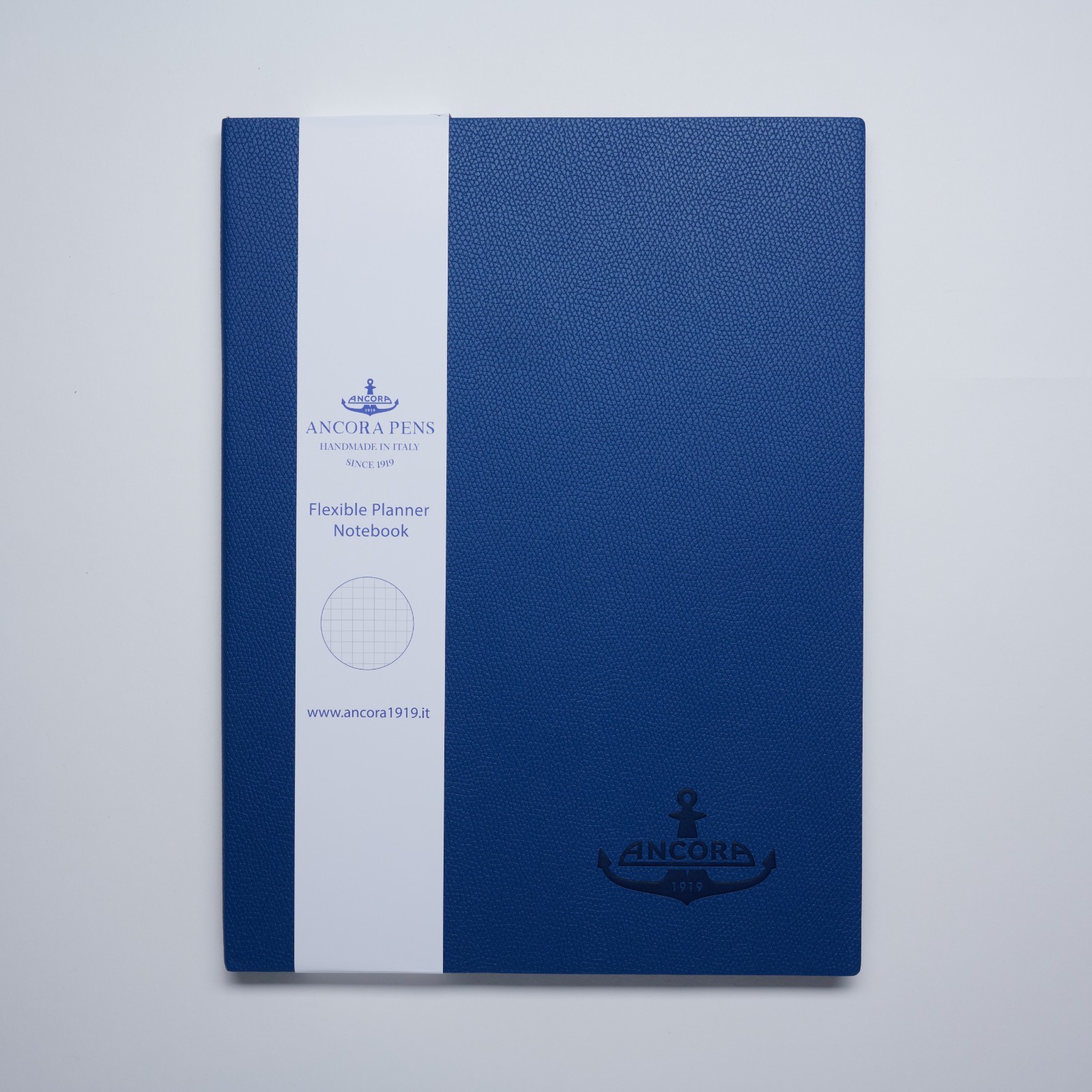 Ancora MIDNIGHT NAVY Luxury ITALIAN Leather set of 3 Notebooks ( A6, A5, A4)