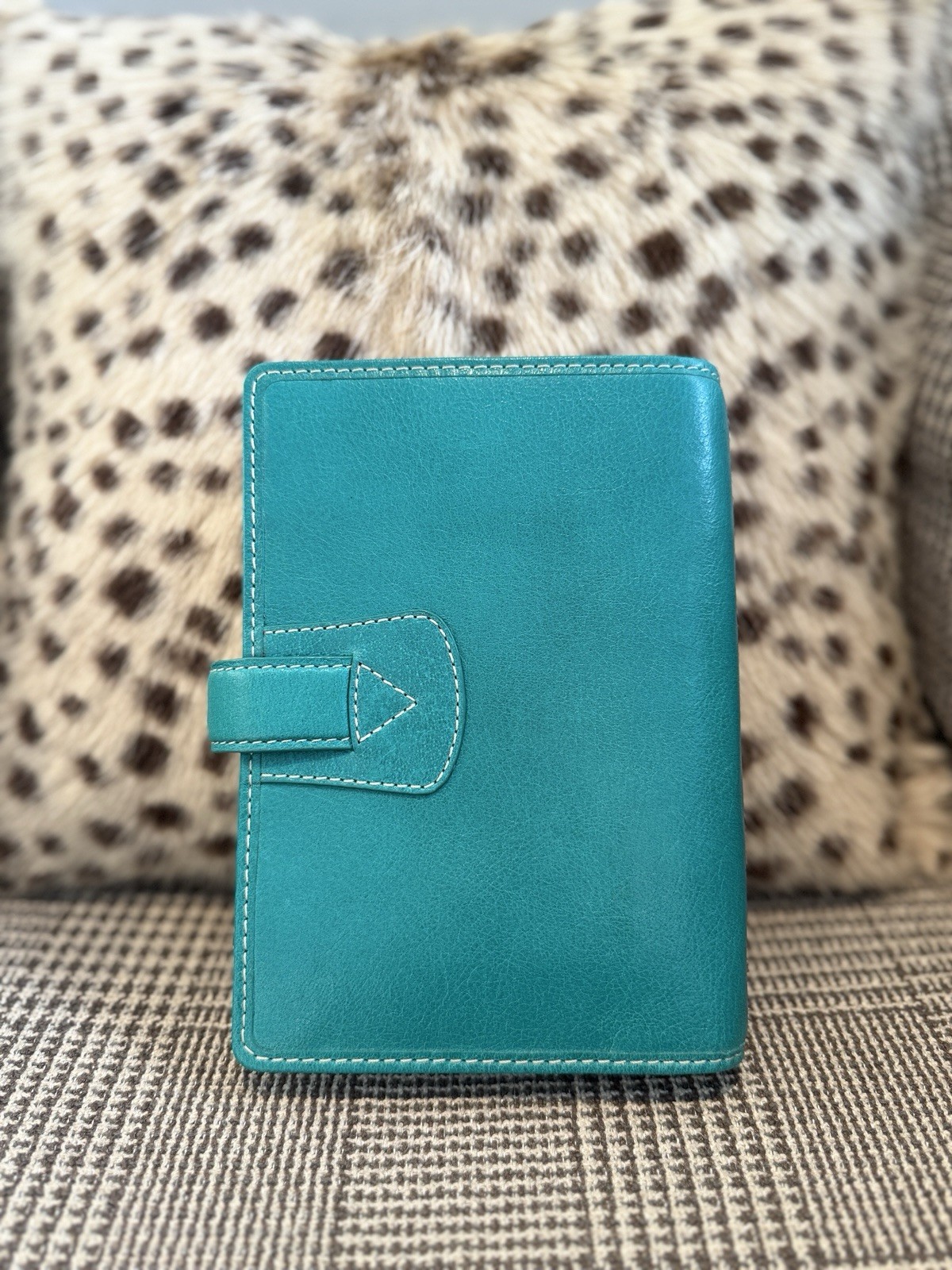 Filofax A6 Personal Size Malden Organiser Planner Diary Green Leather NewBeauty