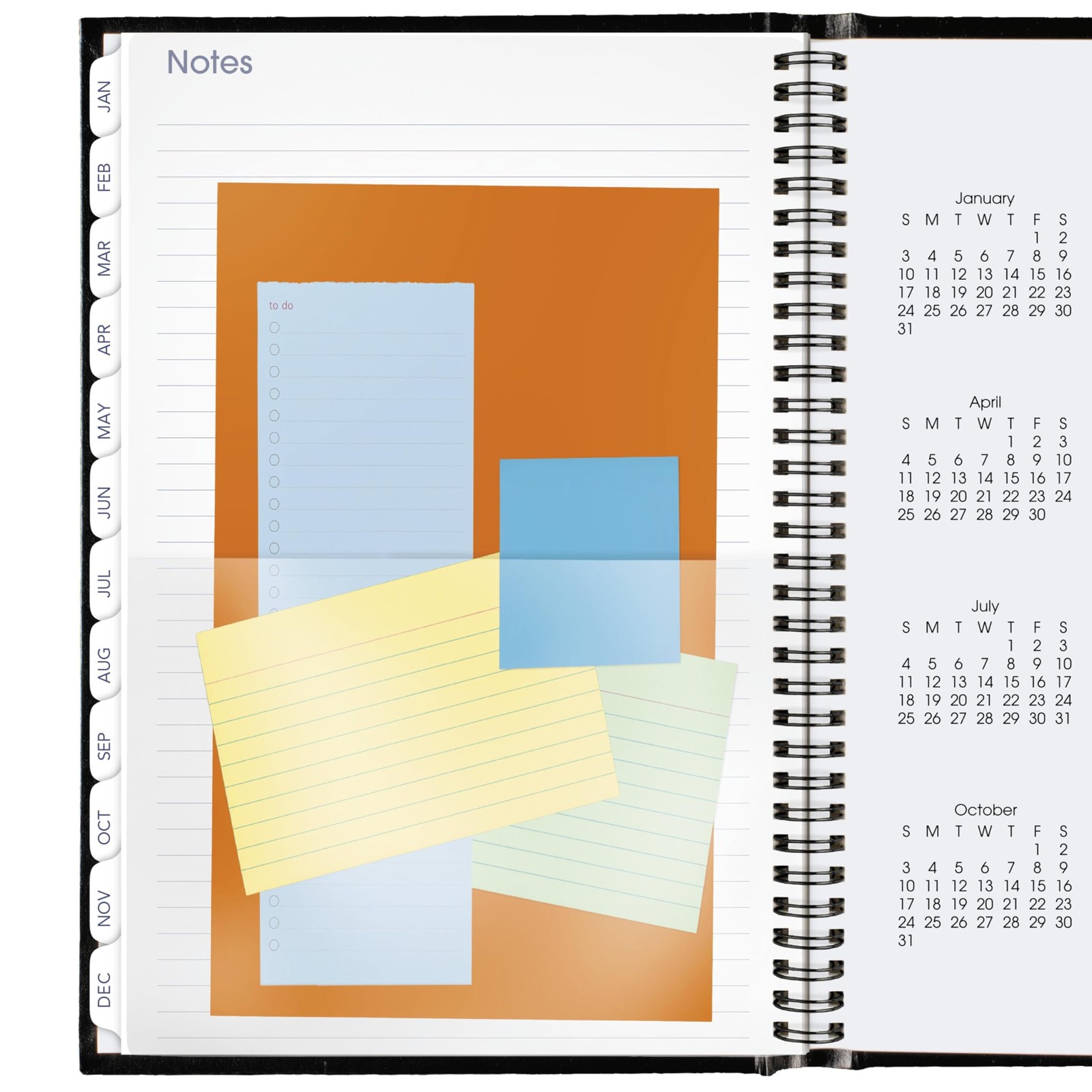 2026 Planner, Monthly, 8″ x 11-3/4″, Large, Hardcover, DayMinder, Black (G470…