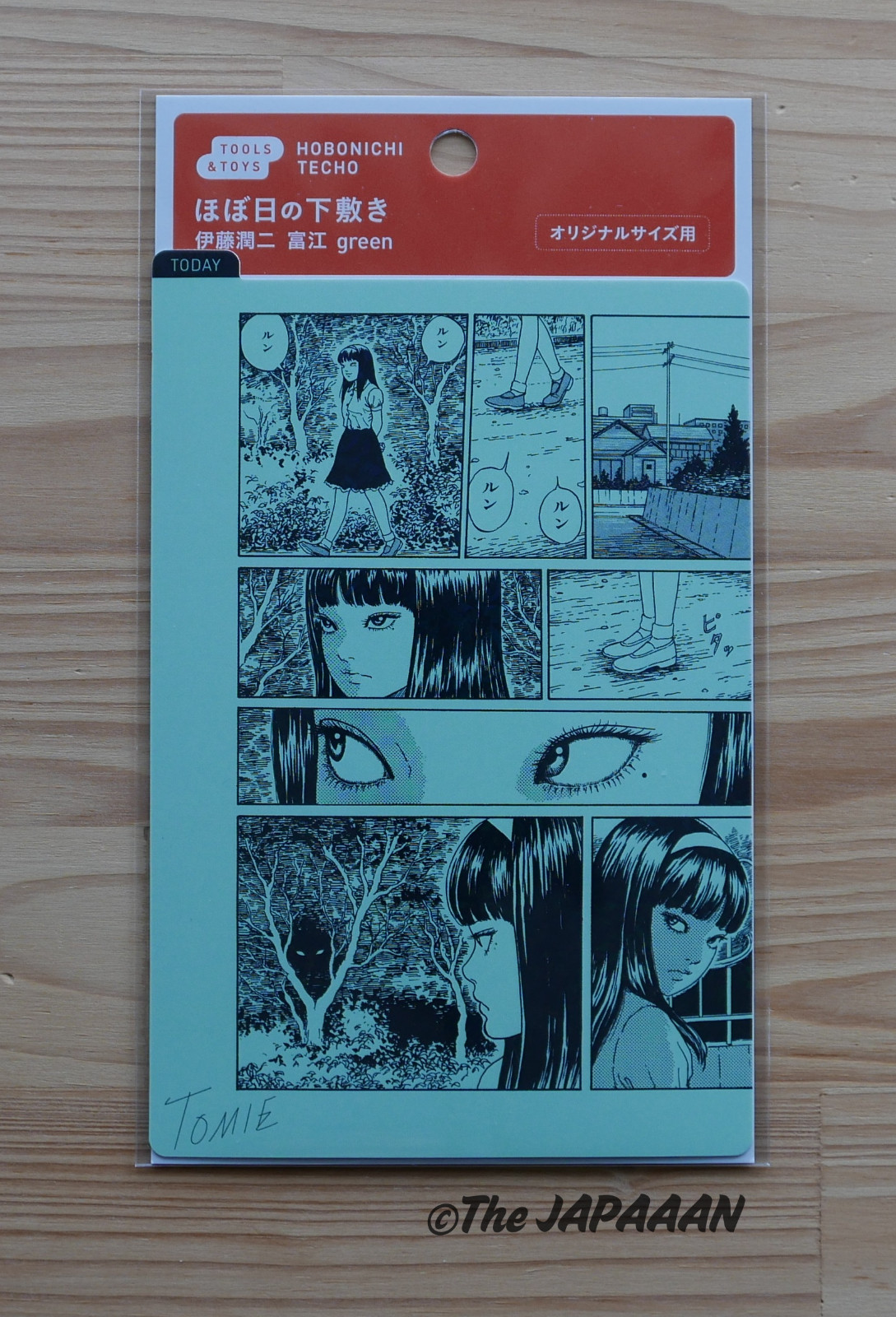 HOBONICHI TECHO 2026 Tomie by Junji Ito Smirk A6 Original Cover Pencil Board