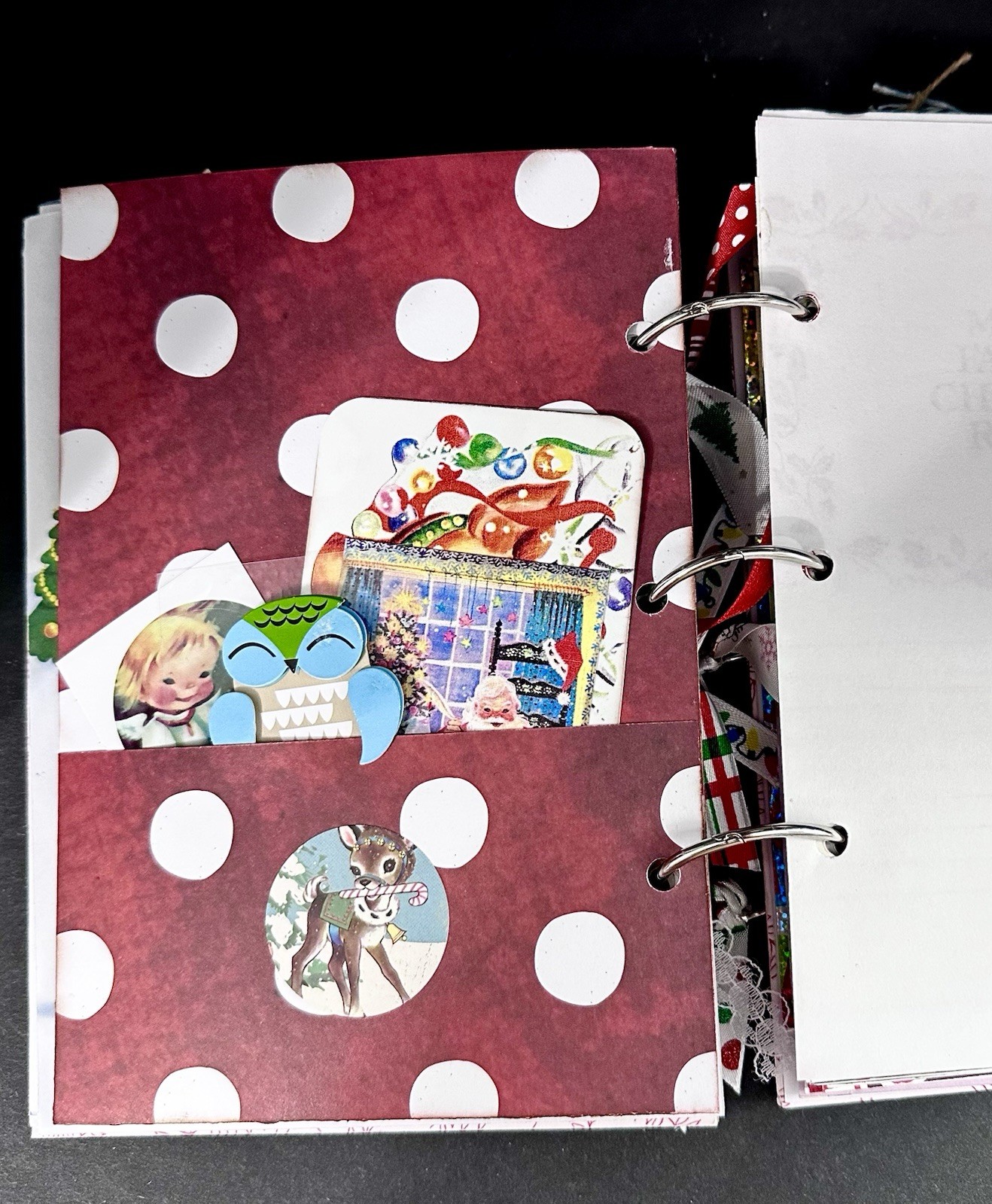RUDOLPH Christmas Junk Journal Little Golden Book W/Embellishments & Glue Pen…