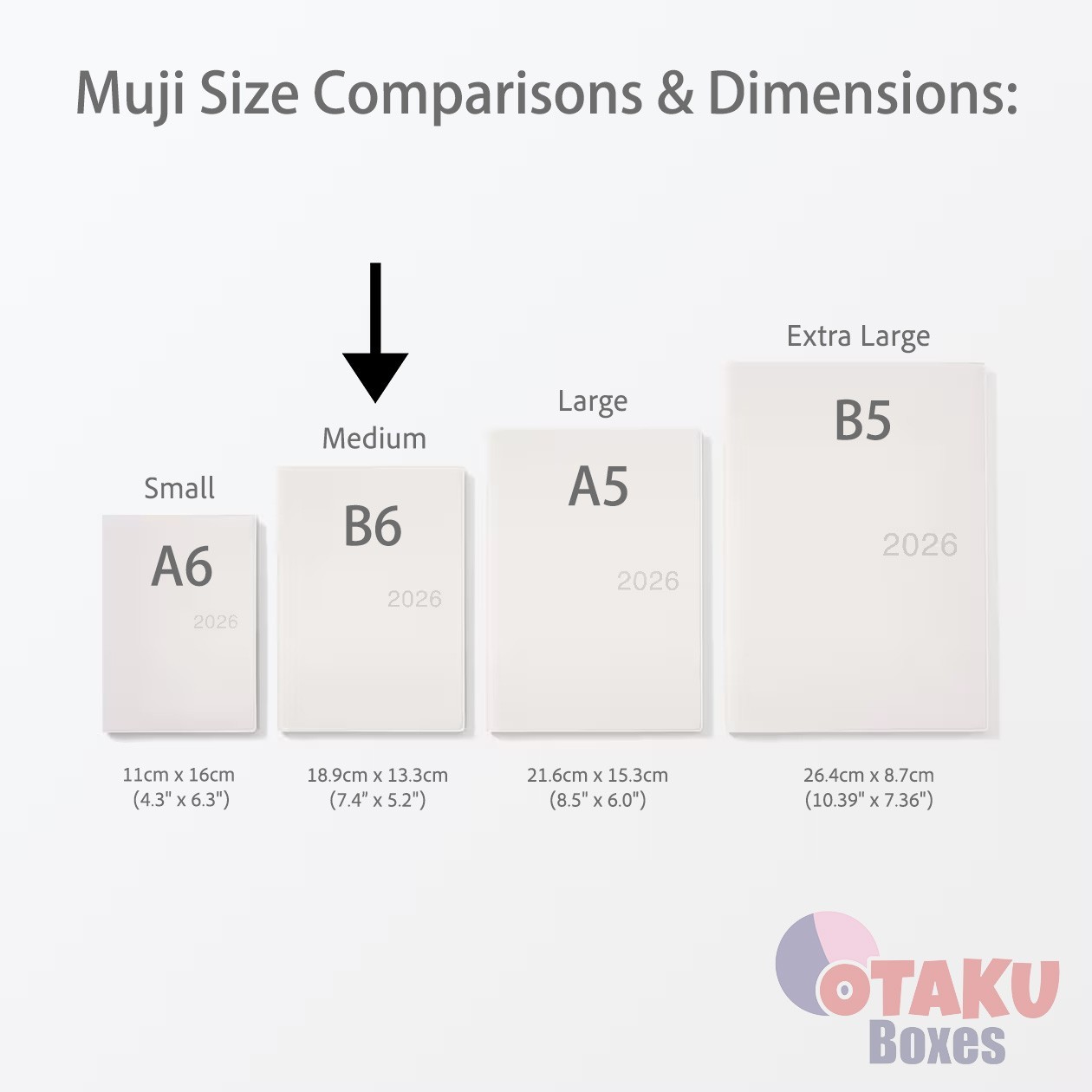 MUJI 2026 Planner – GREY B6 – Monday Start Monthly Weekly From December 2025 USA