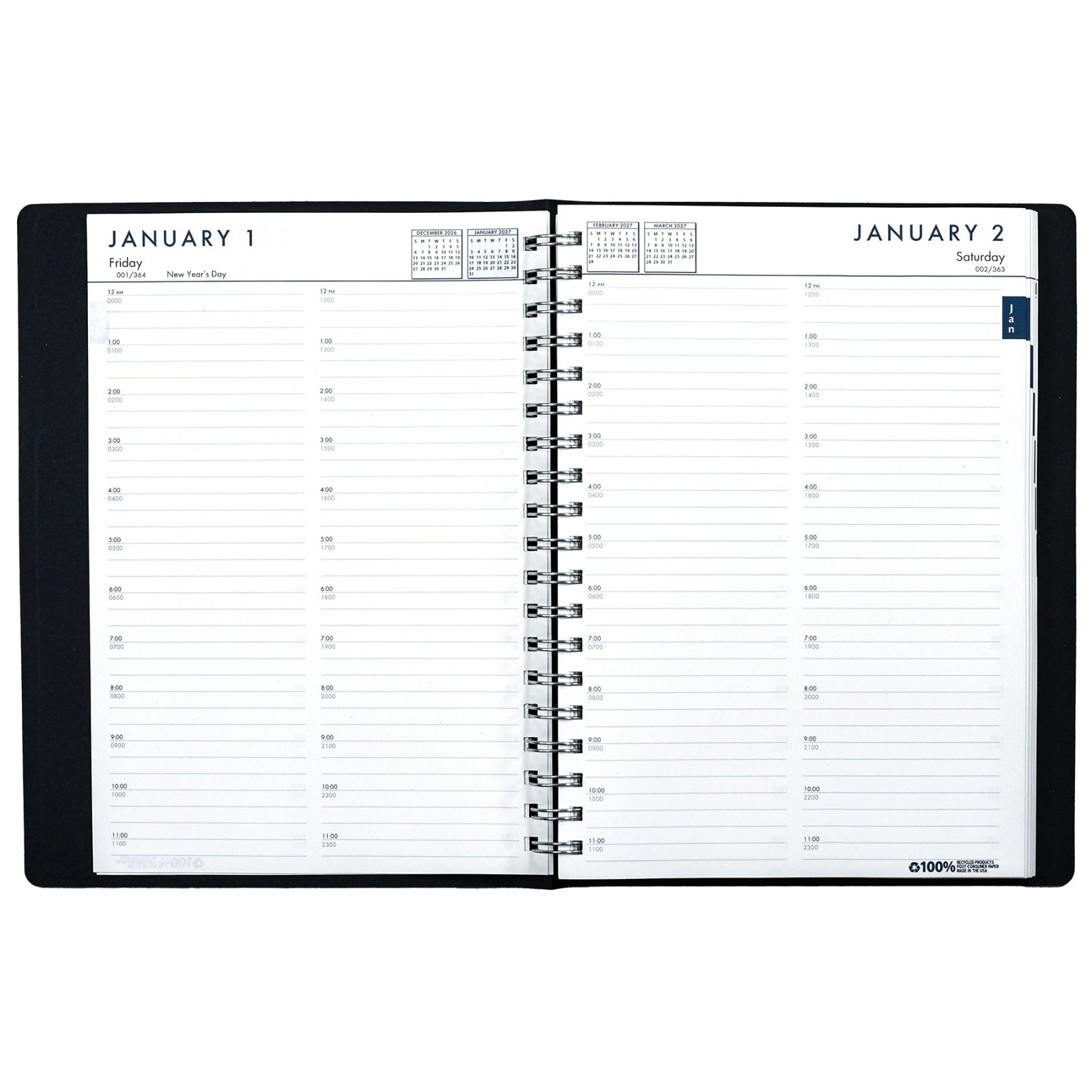 2025 2896-32 HOD289632 House of Doolittle 24-Hour Daily Monthly Appointment Book