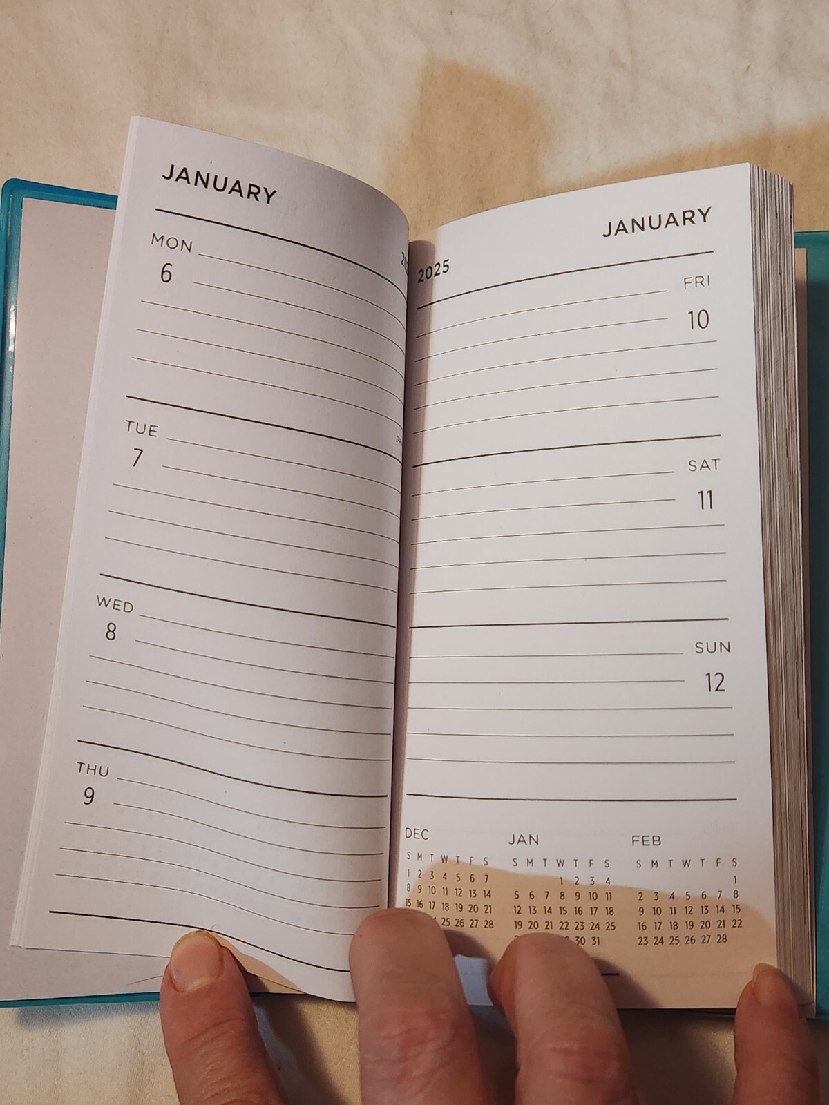NEW 2025 Pocket Calendar – 2025 Pocket Planner from 1/2025 to 12/25 – Blue