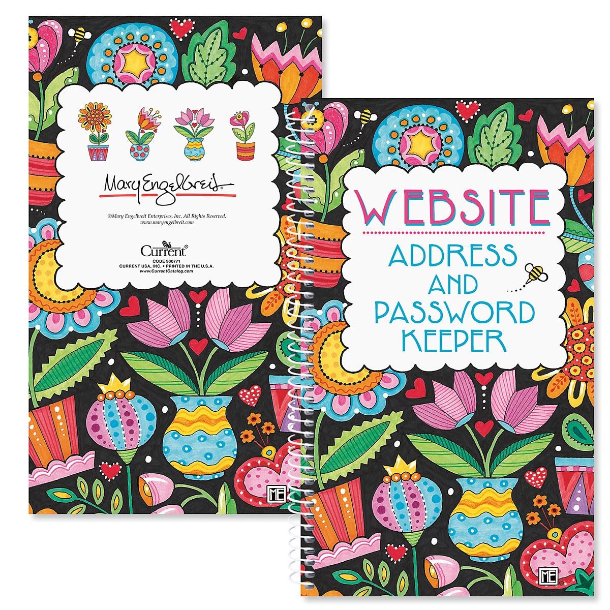 Current Mary Engelbreit Password & PIN Keeper 5 x 8.5 inches,