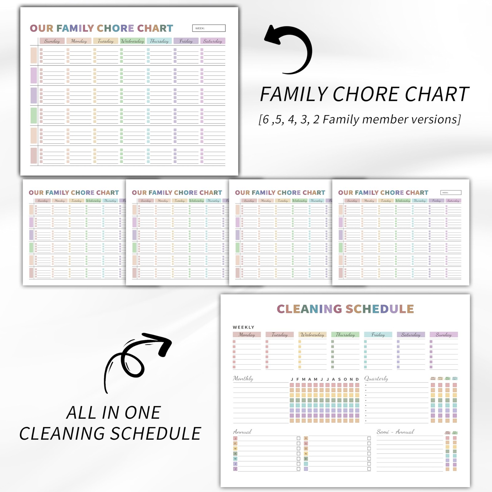 Adhd Cleaning Planner for Adults Women, Cleaning Schedule and Checklist Organ…