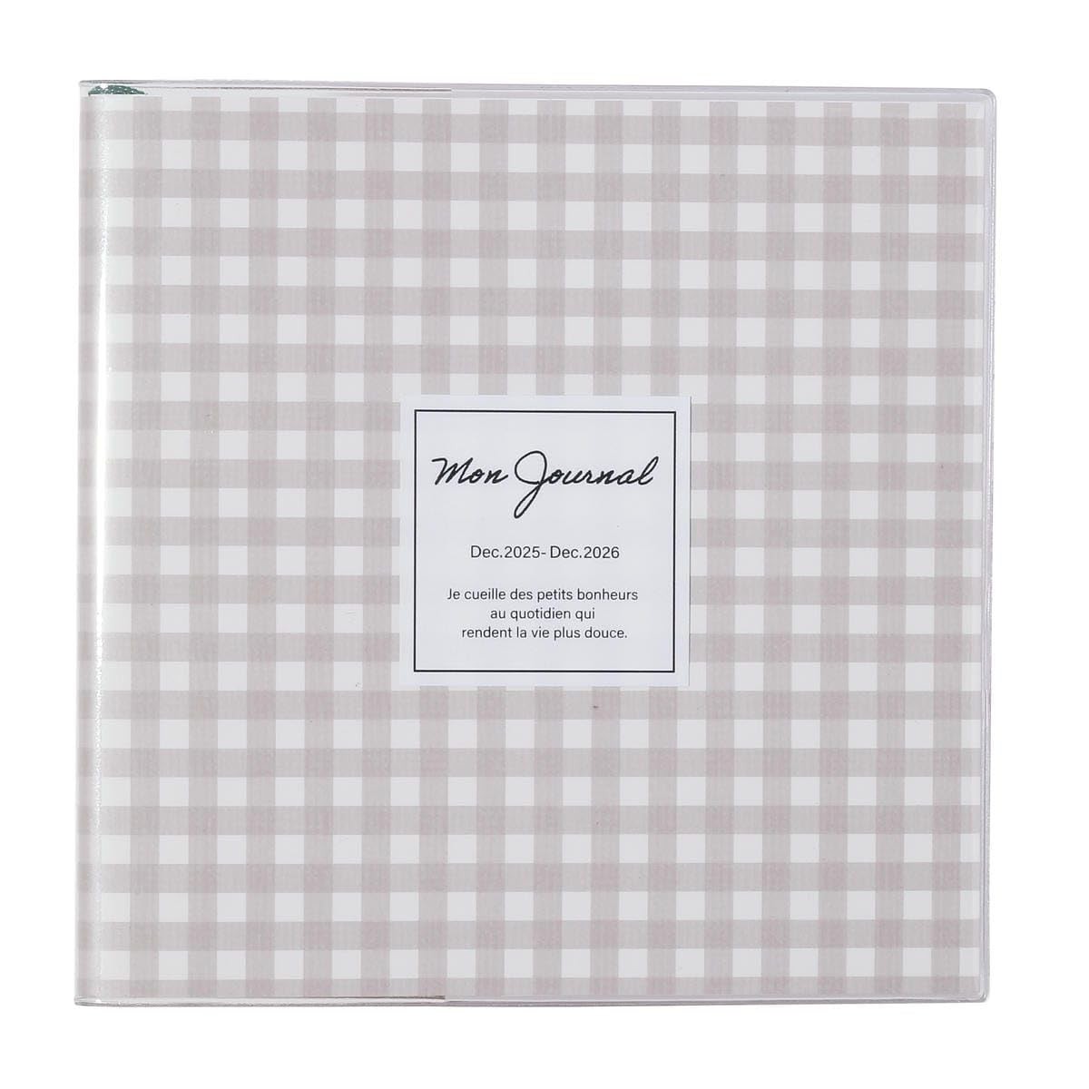 Planner 2026 Weekly Block Square148 Gingham Check Gray