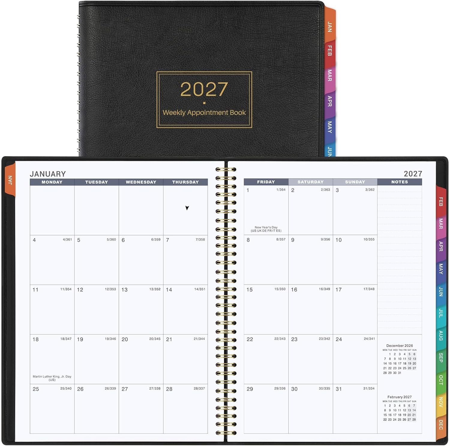 2027 Appointment Book – Daily Hourly Planner 2027, Jan 2027 – Dec 2027, Appointm