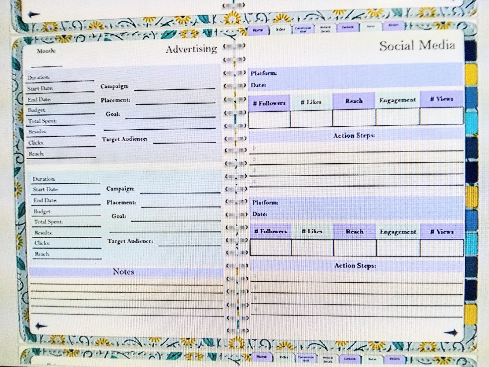 Newly designed DG Real Estate digital planners, provides convenience organizing.