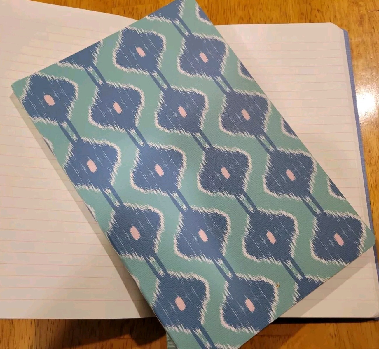 Two – Notebooks Journals Planners Gift Blue Green lined Paper 144 Pages each NOS