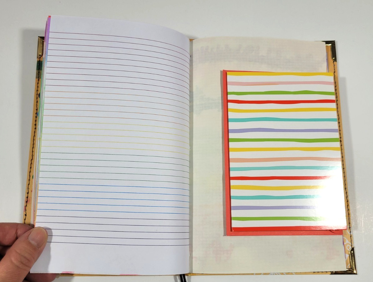 Handmade Junk Journal ‘Rainbow Dyed’ ~orange cover