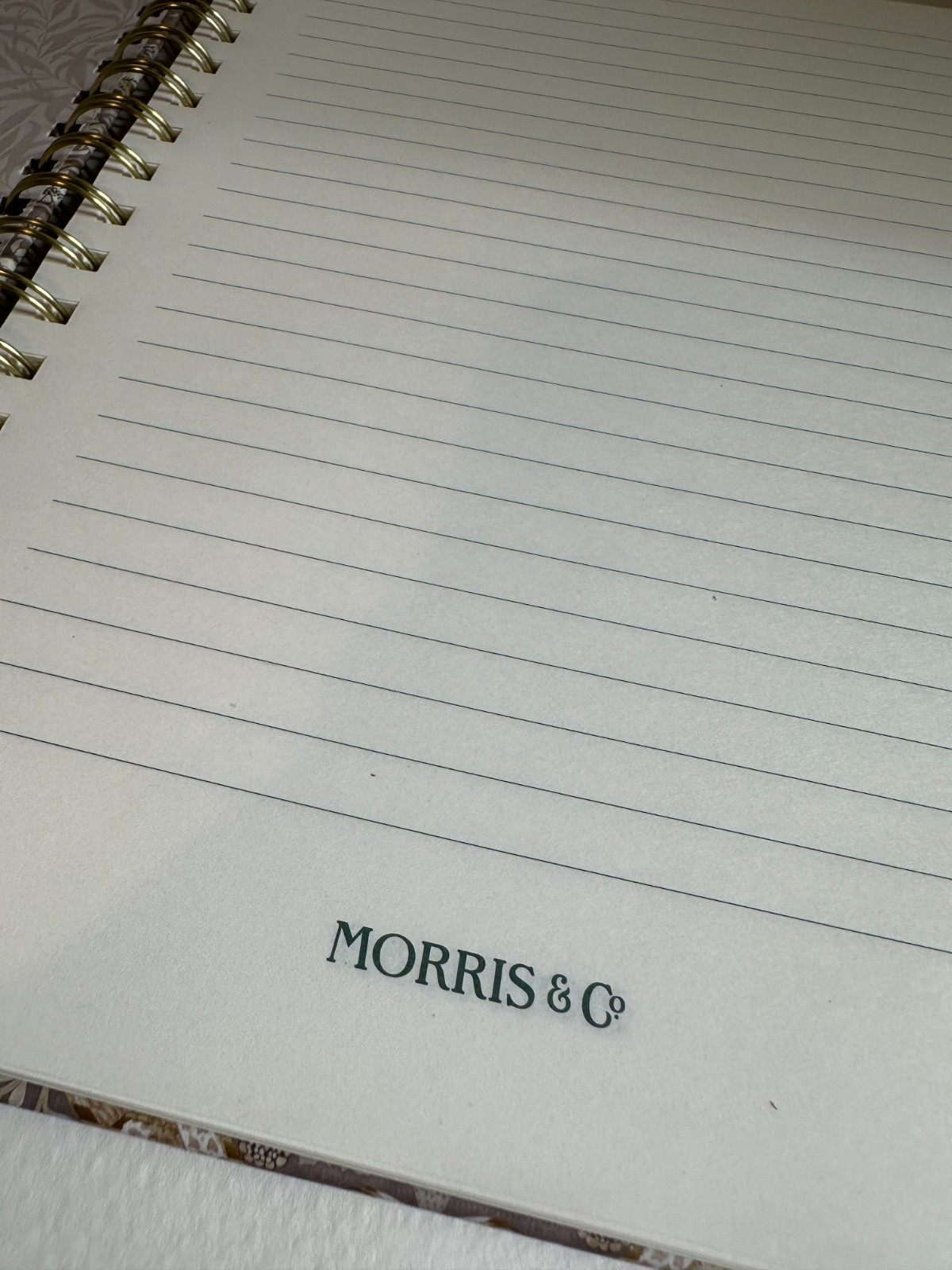William Morris & Co. | Spiral Notebook | 200 Pages | 10″ x 17″