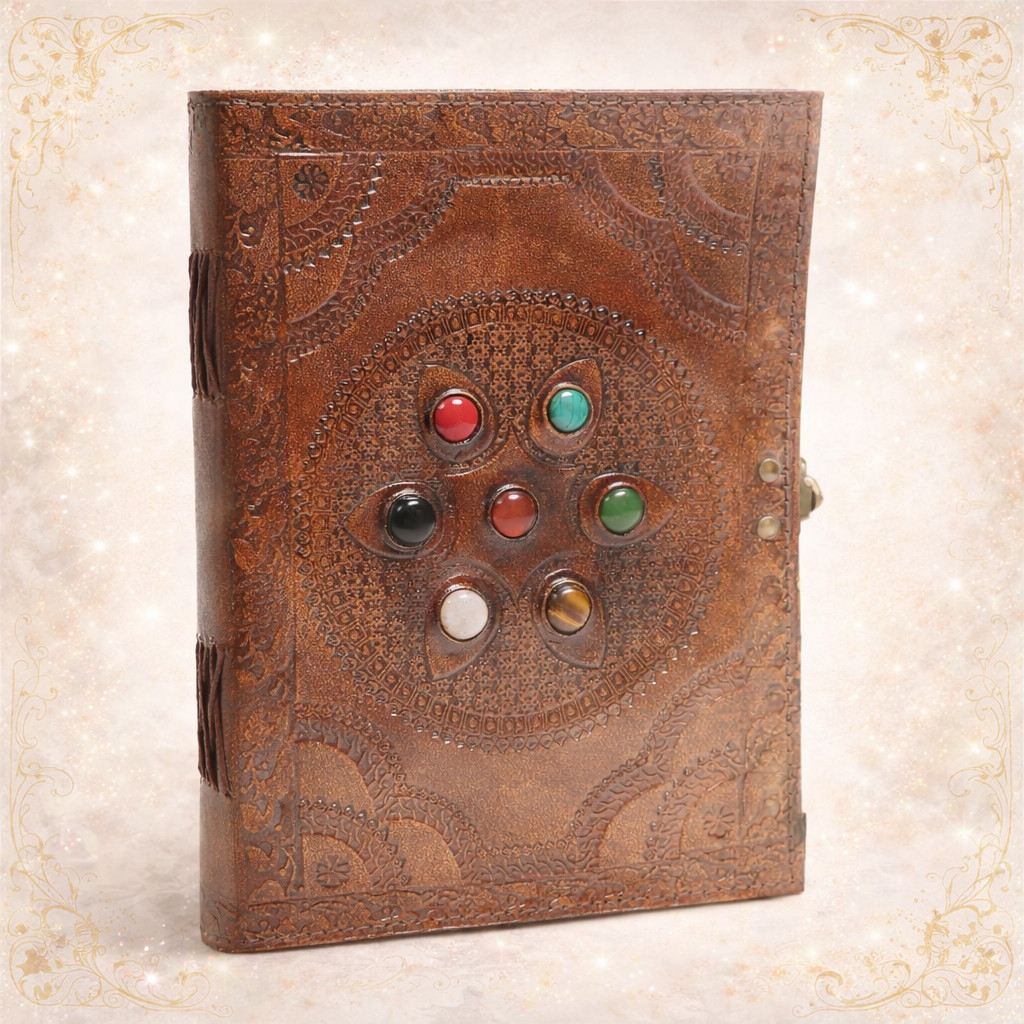 Leather Journal Handmade 7×10 Vintage Diary Notebook Single Lock 200 Blank Pages