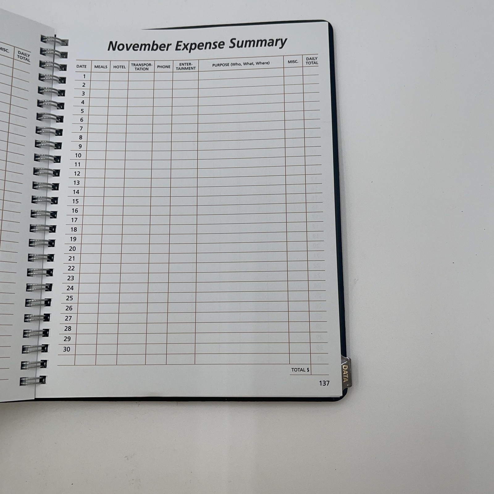 Pilot The Executive Planner 2026 Brown Faux Leather Large Padfolio Office
