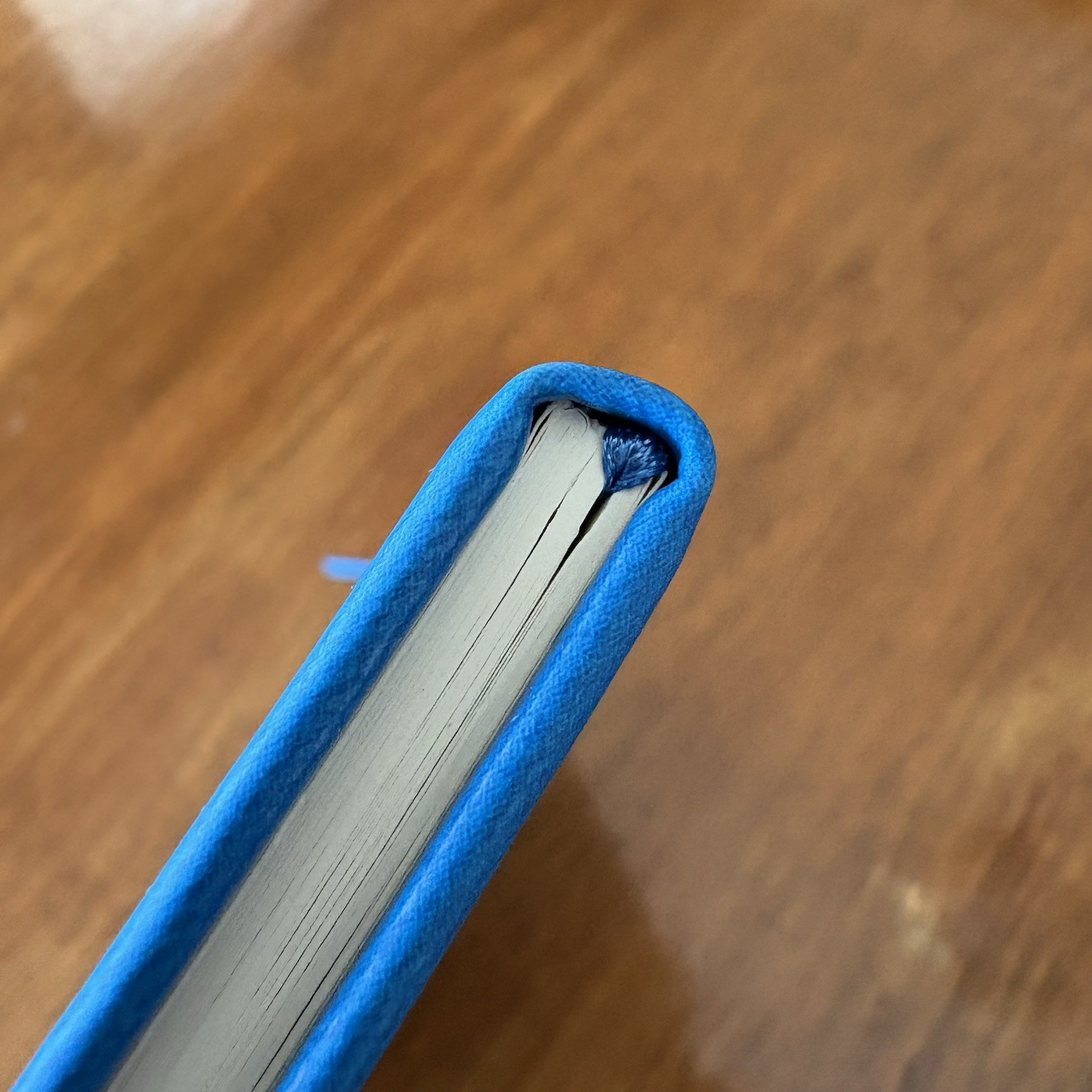 50 Page Wide Rule Lined Blue Notebook with Pen Loop and Page Marker