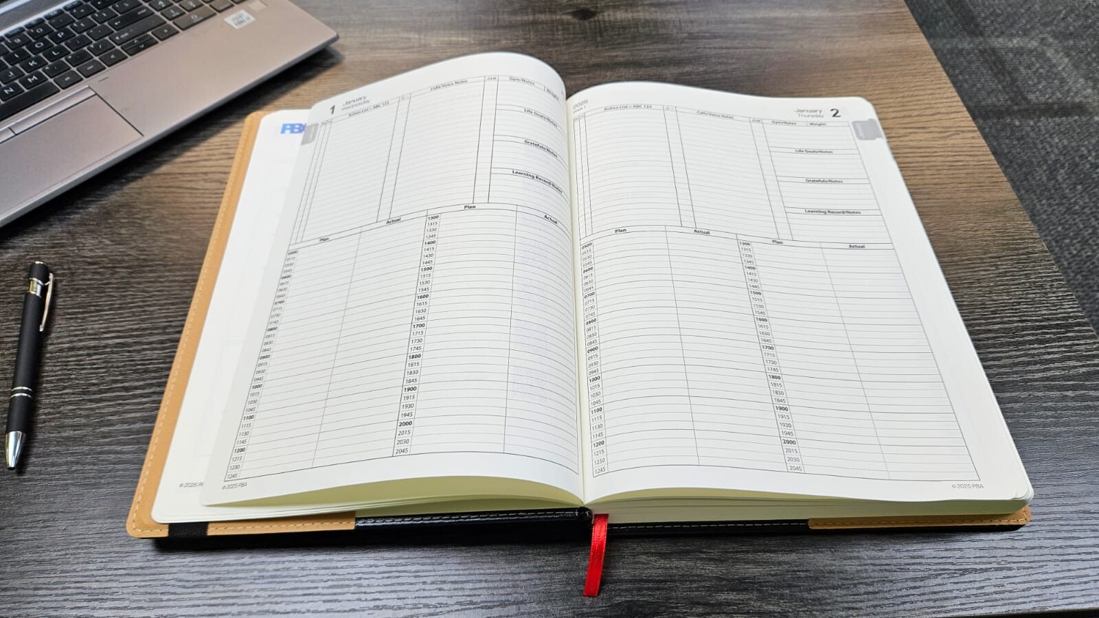 The Ultimate Life Planner/Diary A4 Leather cover, perfect bound, free postage!