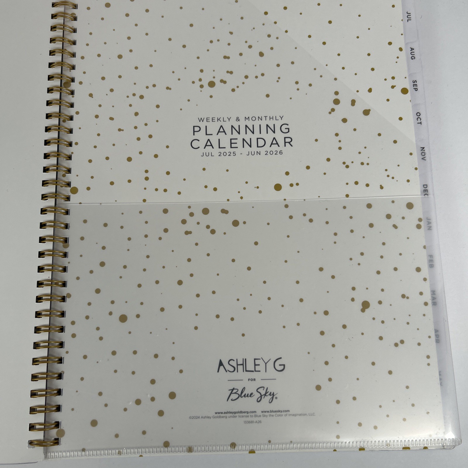 2025-2026 Blue Sky Weekly Monthly Academic Planner 8-1/2″ x 11″ July-June