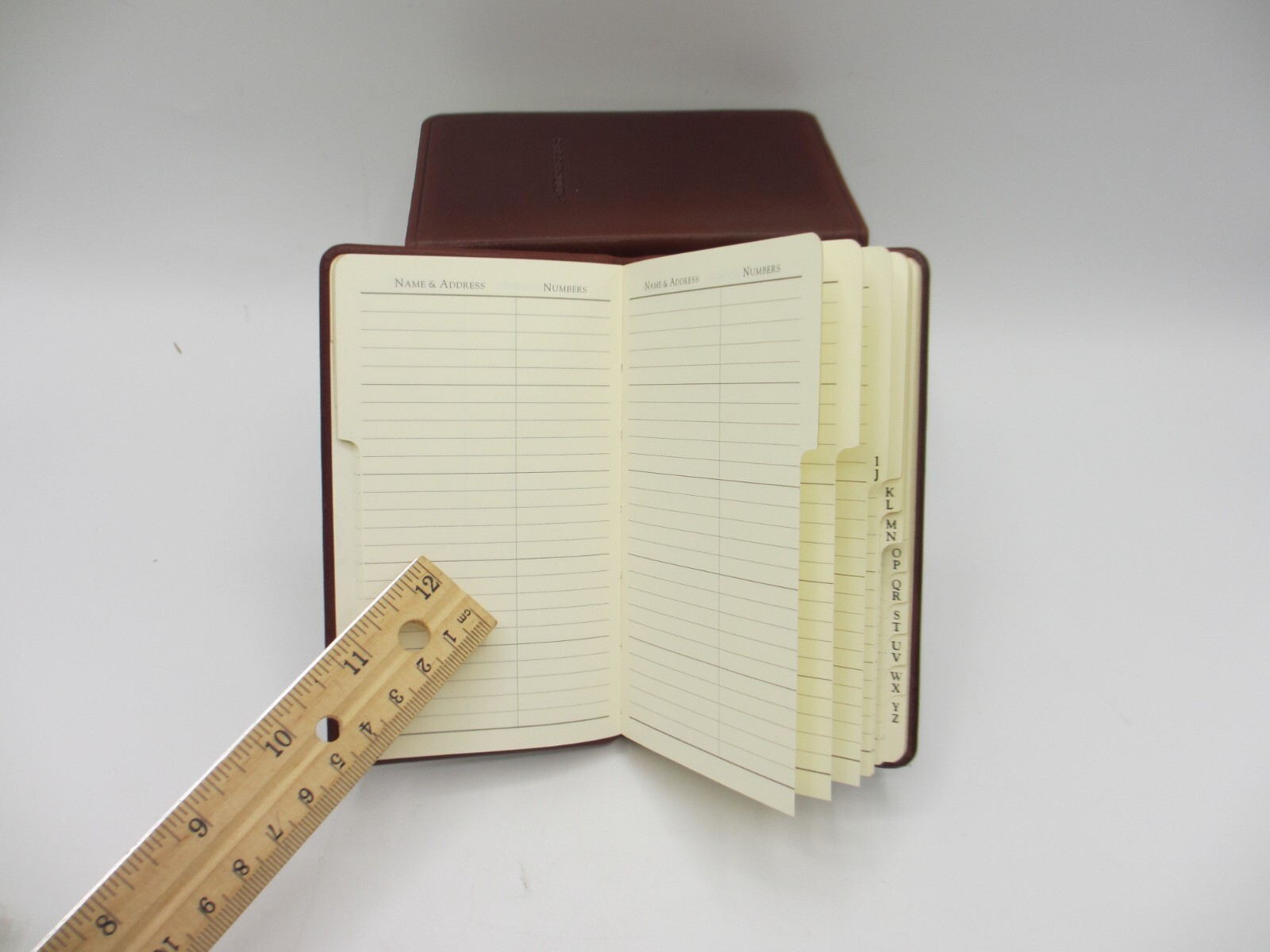 Address Book 3×5″ Pocket Size Leather Soft Cover Graphic Image CLAY List$40