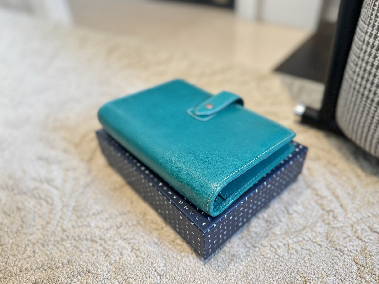 Filofax A6 Personal Size Malden Organiser Planner Diary Green Leather NewBeauty