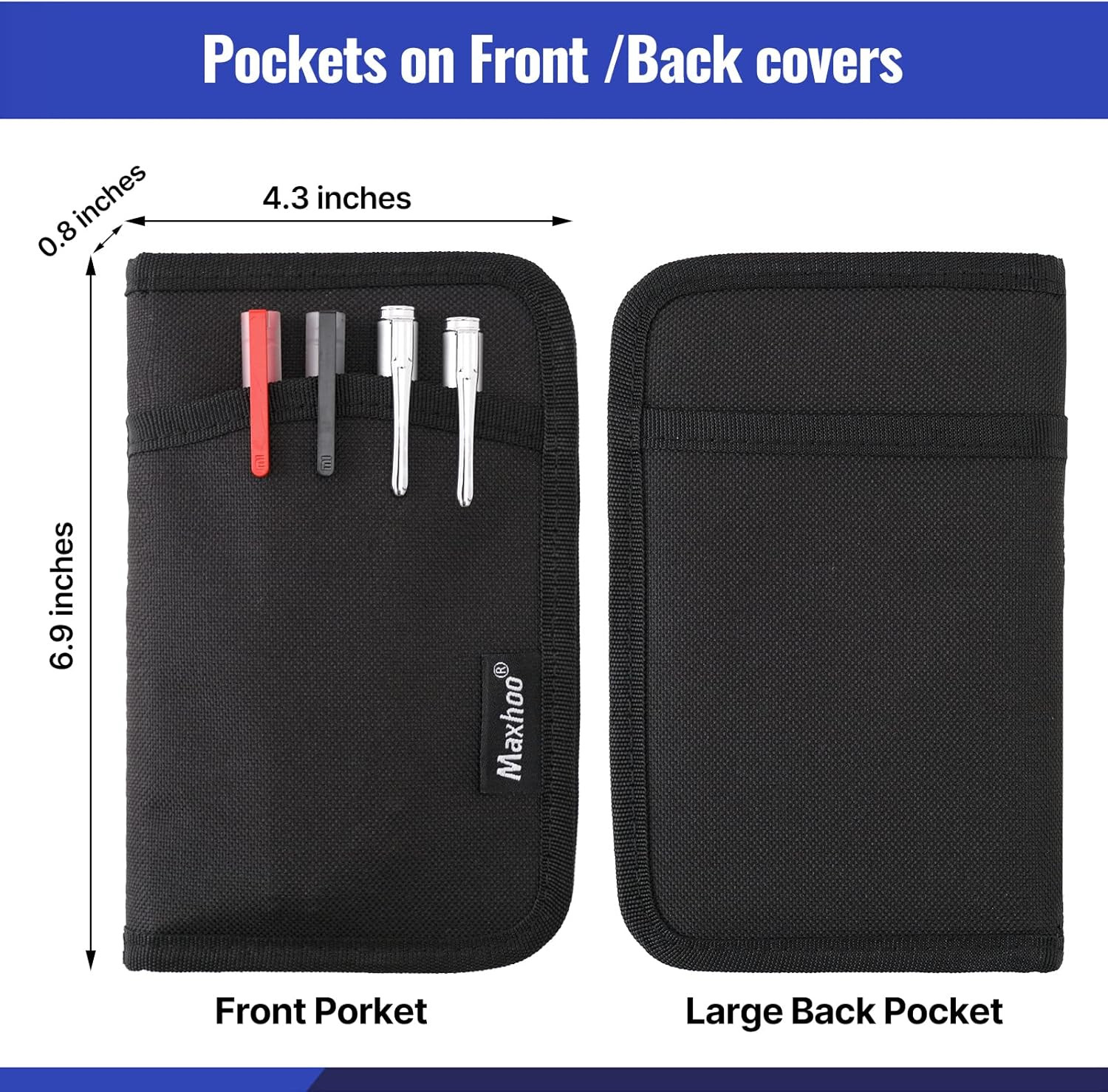 Journal Cover for Field Notes Notebooks, Pocket Notebook Cover for Moleskine Cah