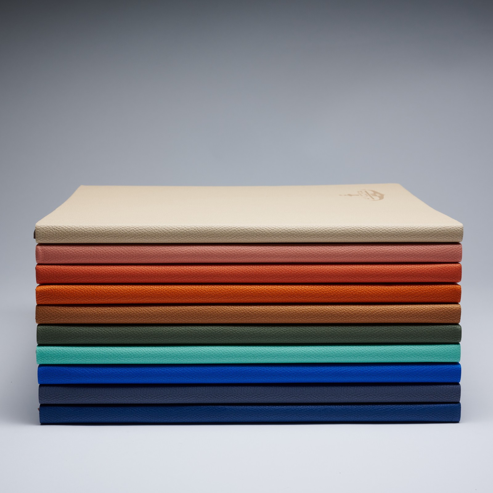 Ancora MIDNIGHT NAVY Luxury ITALIAN Leather set of 3 Notebooks ( A6, A5, A4)