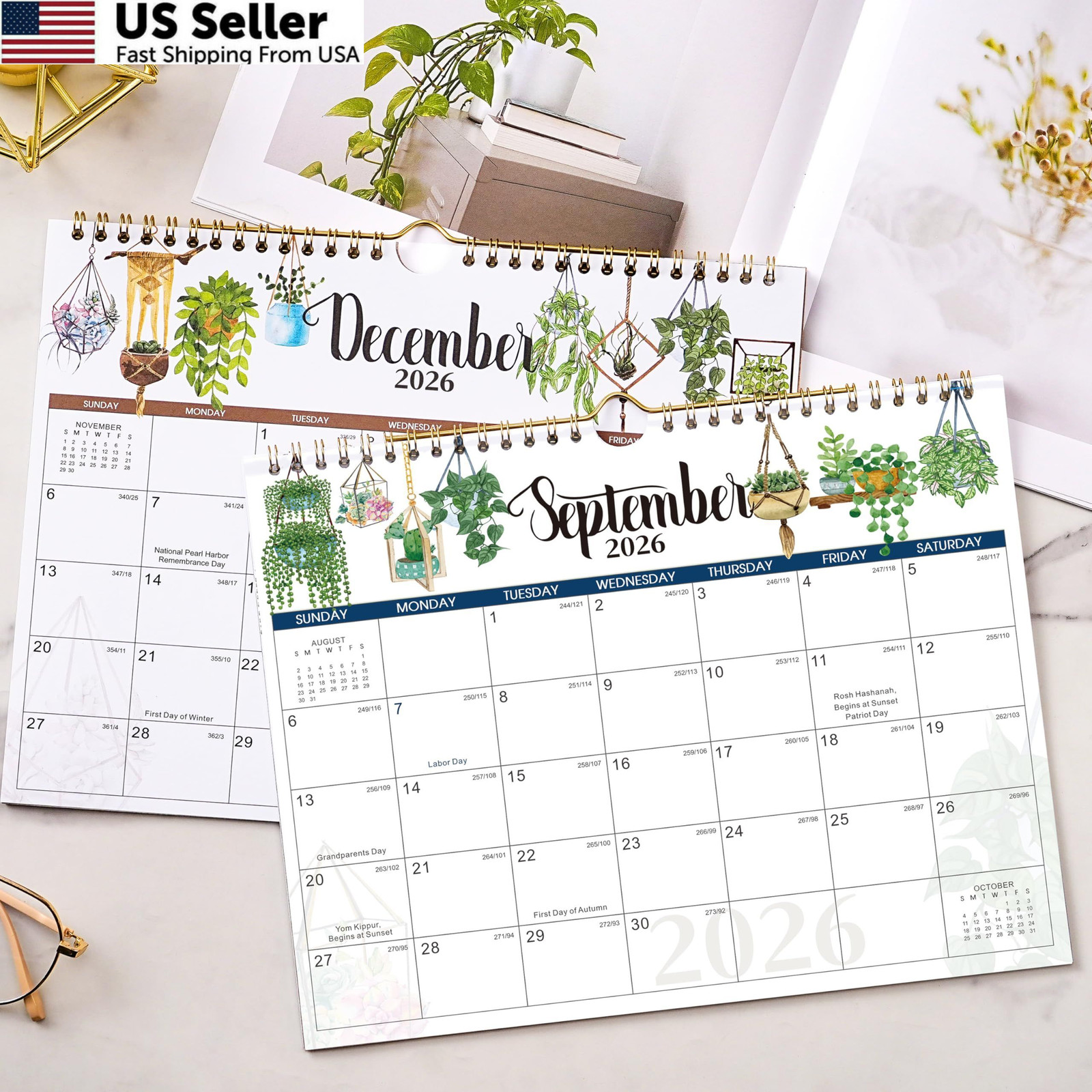 2026 Wall Calendar – 2026 Calendar, 12 Months 2026 from Jan. -…