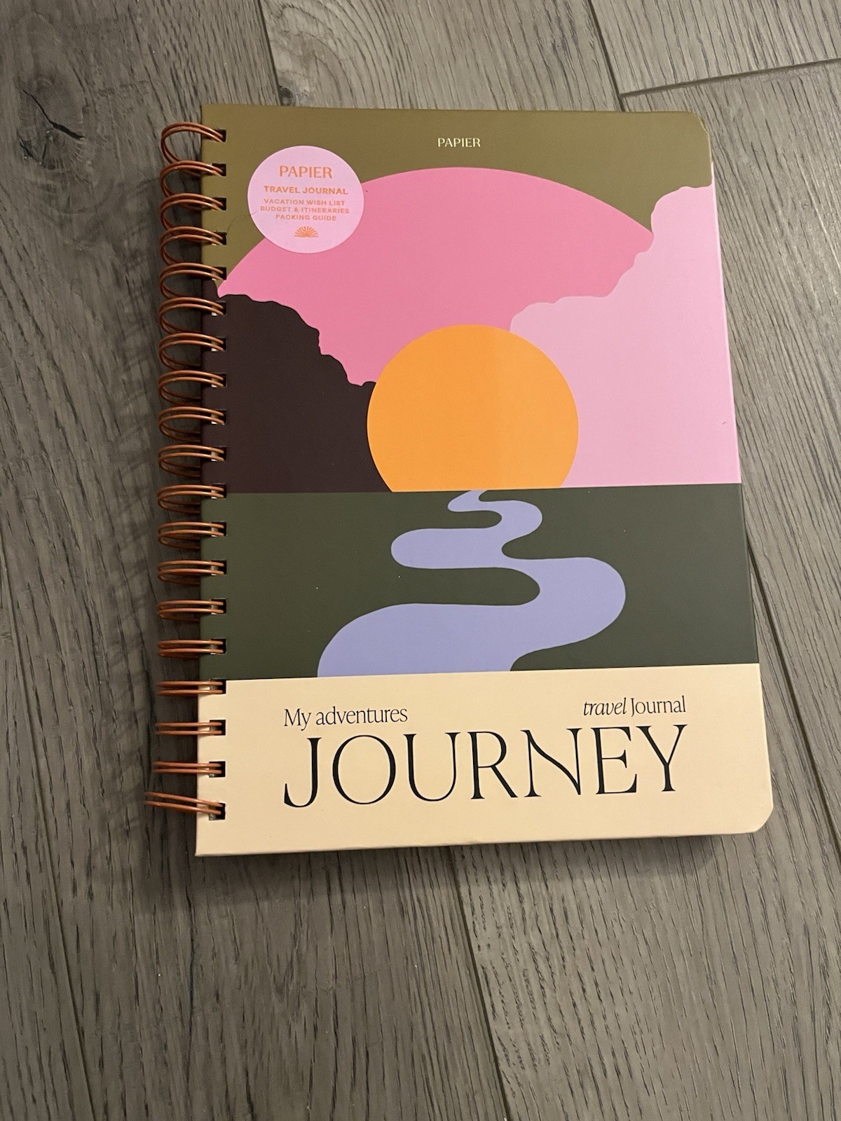 Papier Travel Journal My Adventures Journey Trip Plan Budget Packing Writing