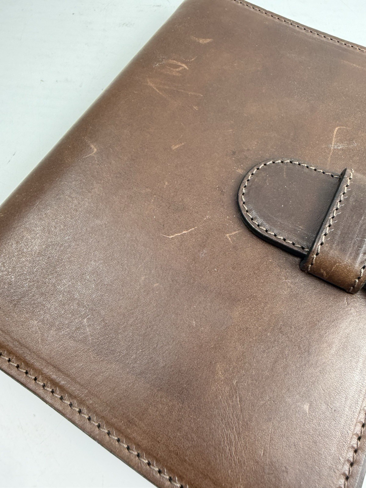 Borlino Italy Brown Leather Journal Leather 8.5x6in