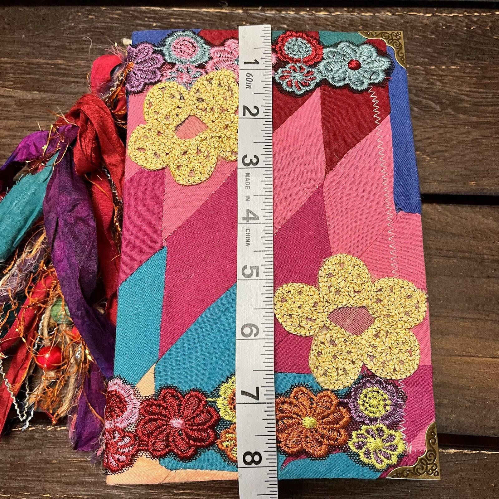 Boho Junk Journal Floral Flowers Feminine Gypsy Colorful Handmade Journal