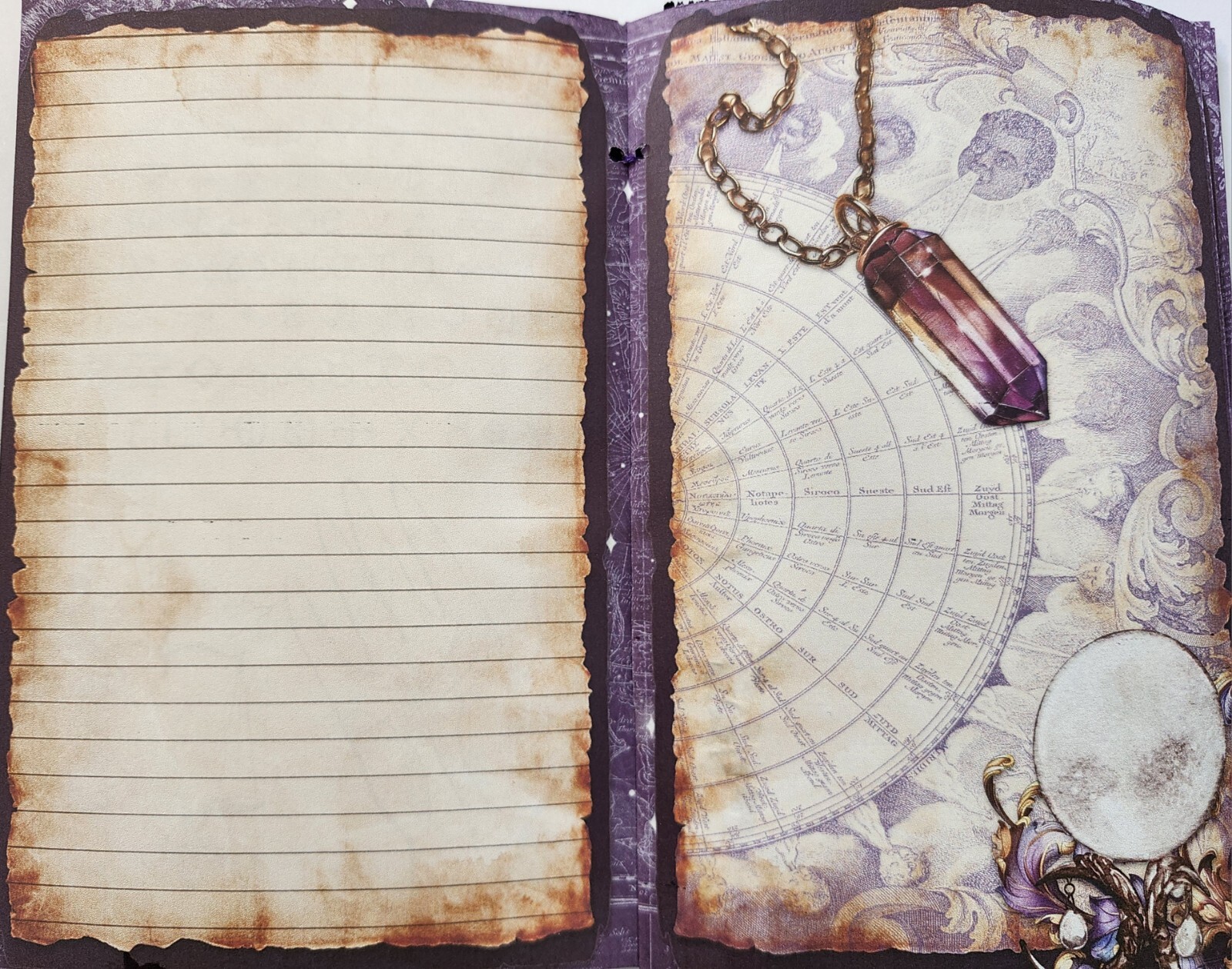 Junk Journal Booklet “MYSTIC 2” Fortune PSYCHIC HANDMADE Cards, Pockets +More!
