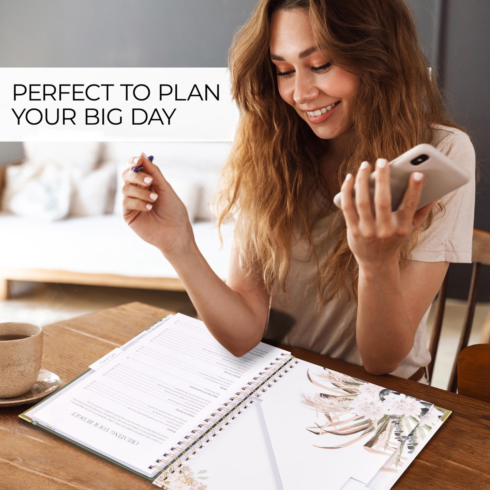Beautiful Greenery Wedding Planner Book and Organizer – Enhance Excitement an…
