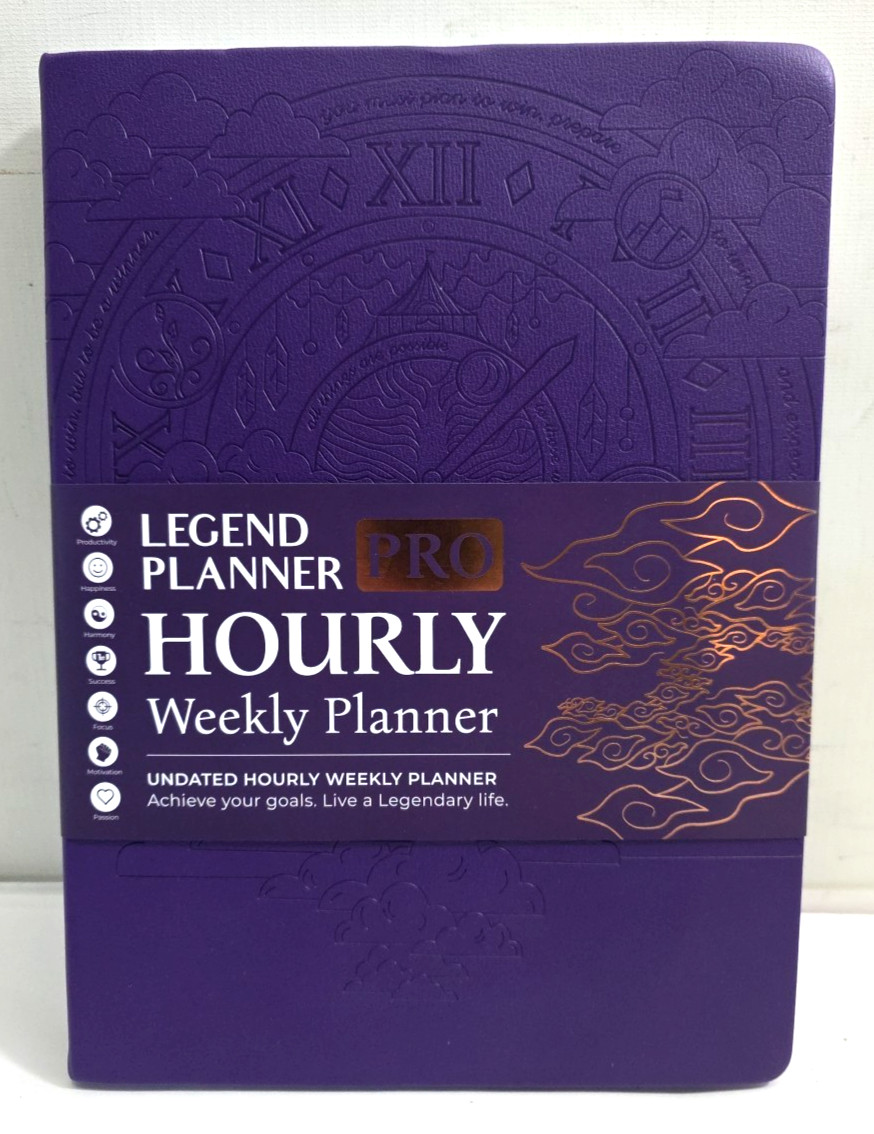 Legend Planner PRO Hourly Schedule Edition – Undated Weekly & Daily Organizer