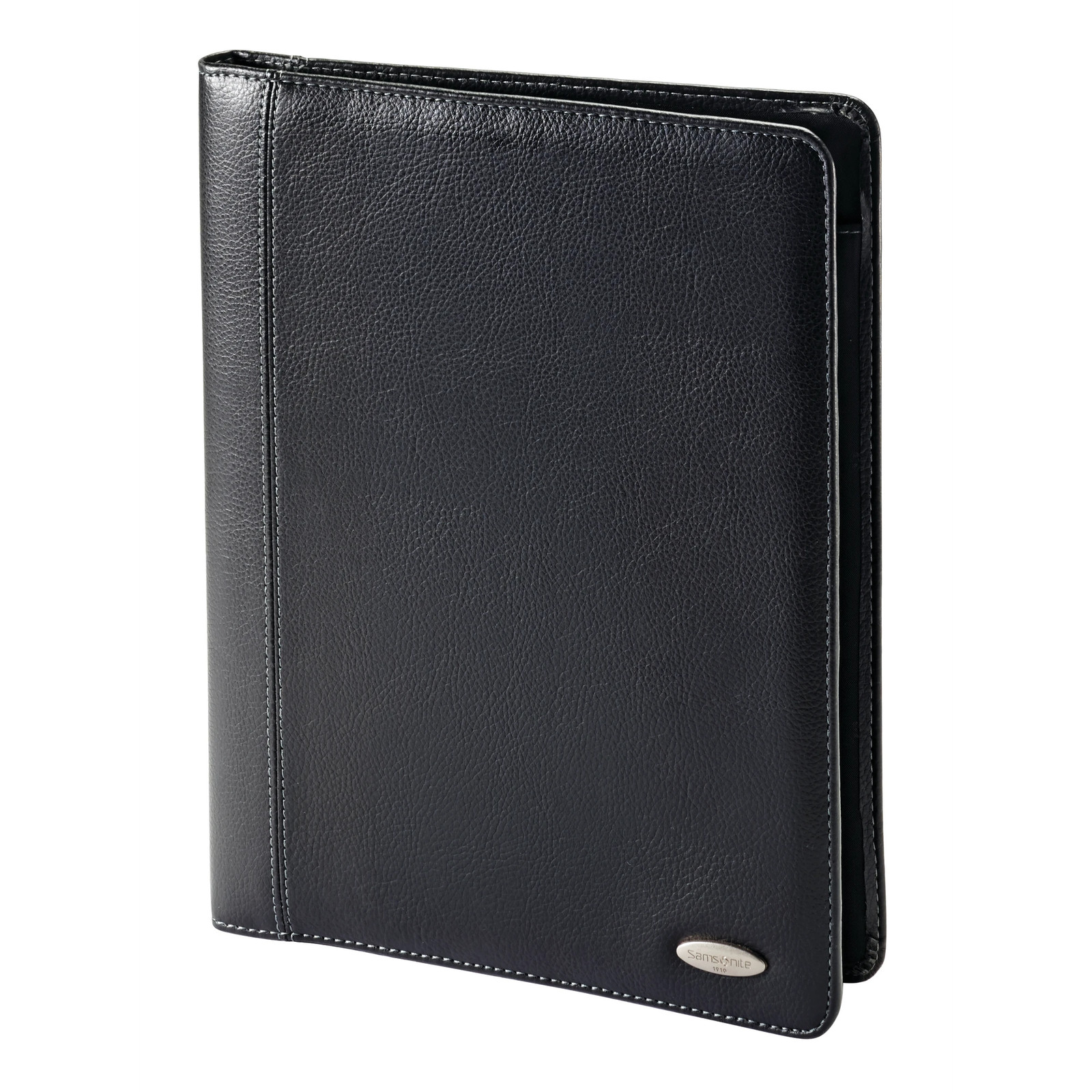Samsonite Vinyl Bi-Fold Writing Pad, 12 1/4″ x 10″ x 1″, Black
