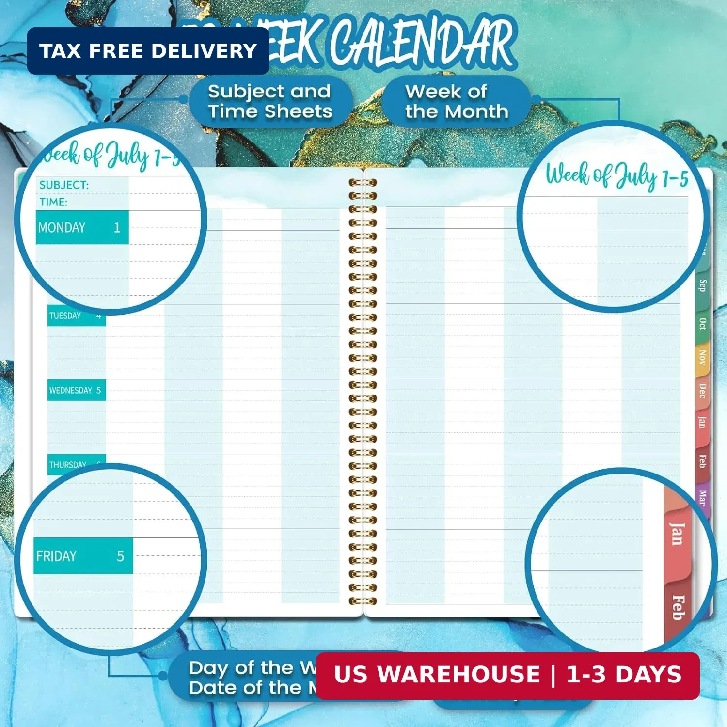 Teacher Planner 2026-2027 – Teacher Lesson Planner from July 2026 to June 2027,
