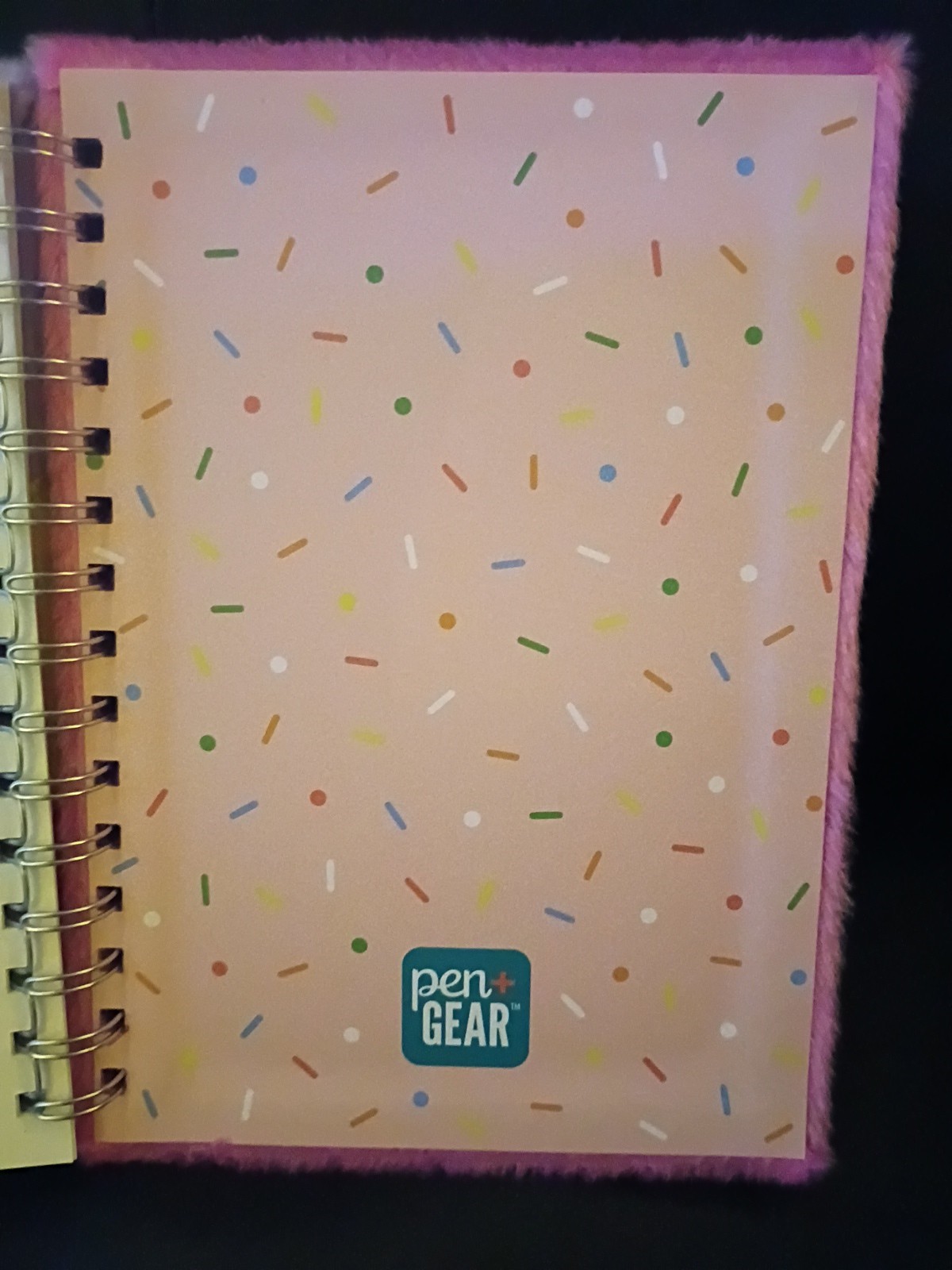 Pen+Gear Light up Journal Notebook Ice Ceam Cone Design with Furry Cover