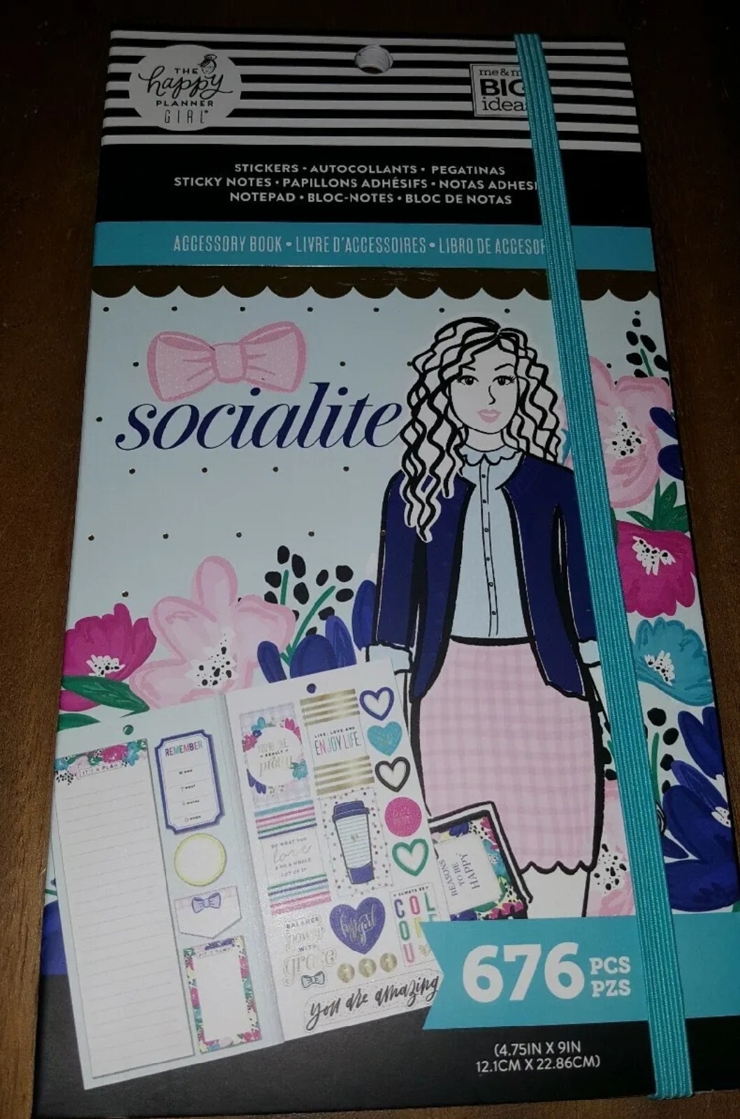 The Happy Planner Girls Accessory Book SOCIALITE 676 PCS STICKER SHEETS NOTES 👧