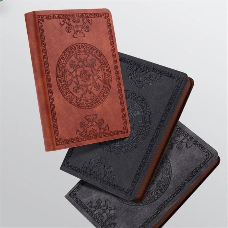 VINTAGE PORTABLE LEATHER NOTEBOOK DIARY JOURNAL 280 PAGES/JOURNALING/ SCHOOL 📝