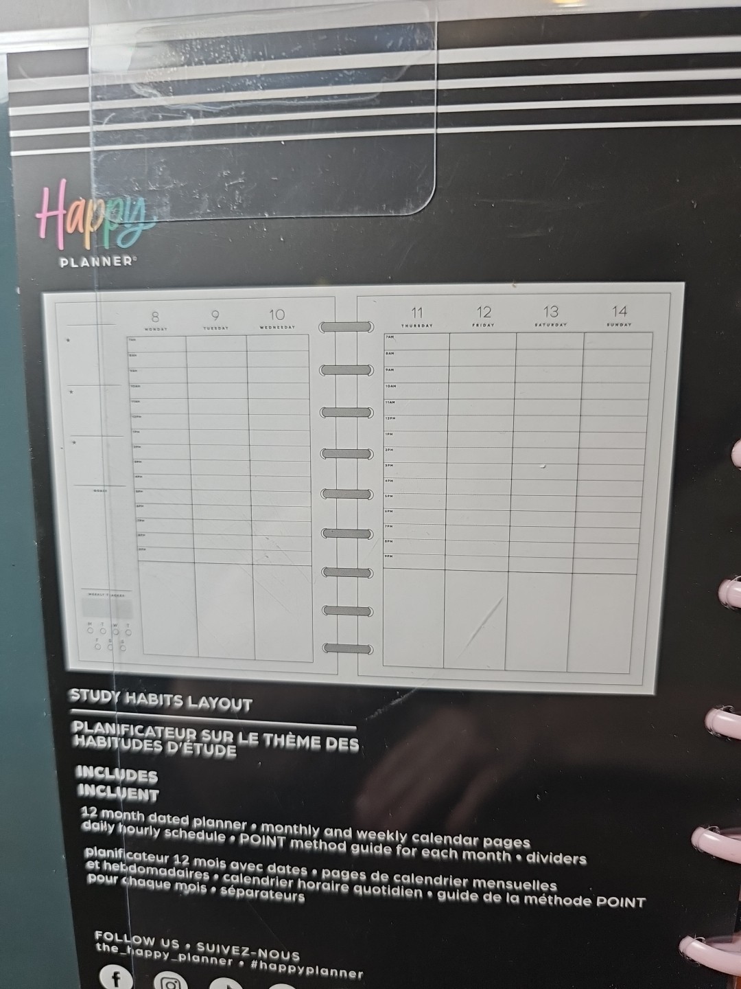 The Happy Planner 12-month planner 24-25 Classic Study Habits Sunny Picnic
