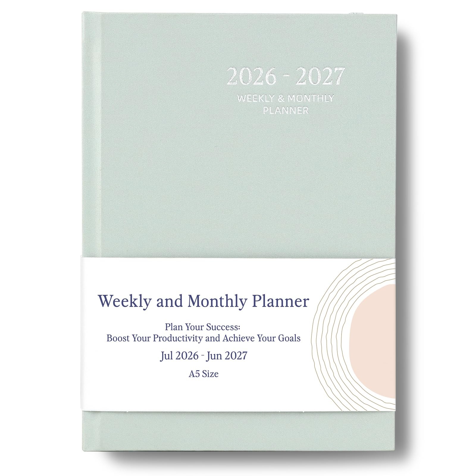2026-2027 Planner – Weekly and Monthly Planner, A5 (Jul 2026-Jun 2027), Green