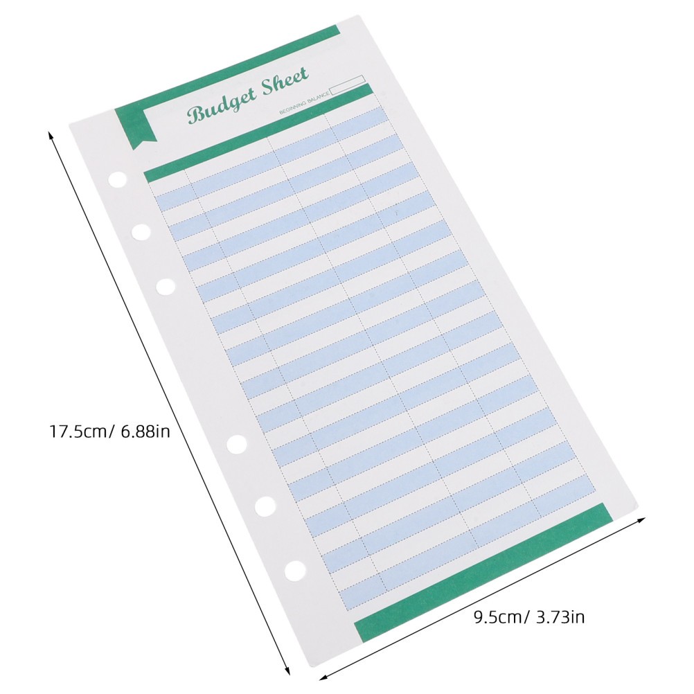 Multi Color Budgeting Binder Refills A6 Planner Inserts for Expense Tracking